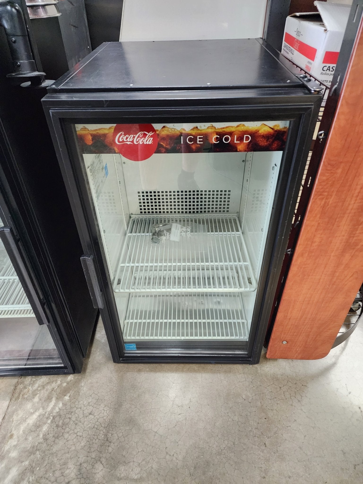 Used True GDM - 06 - LD Countertop Cooler Refrigerator w/ Front Access - Swing Door, Black, 115v - Falcon Restaurant Supply - 1