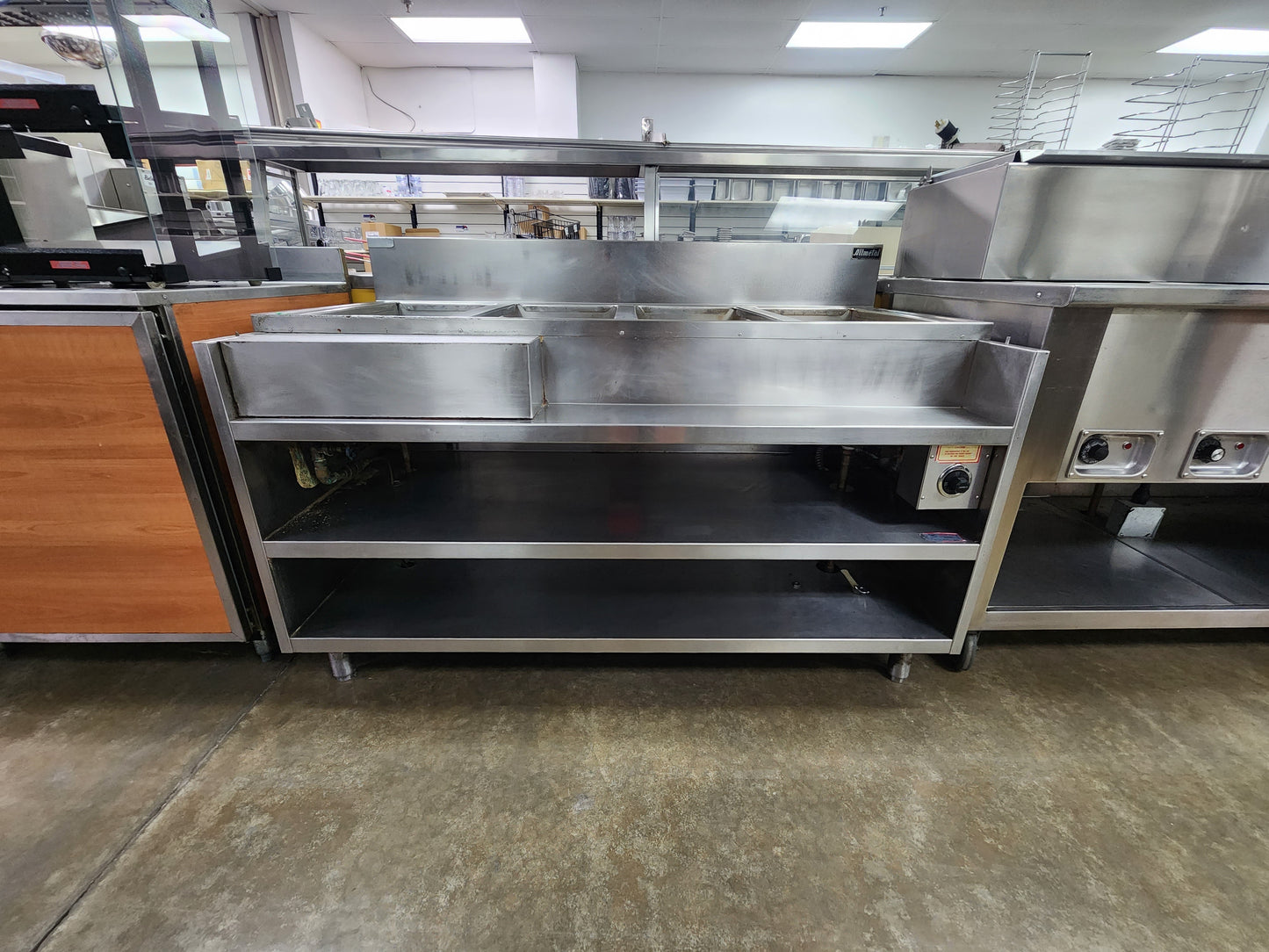 Used Allmetal 4 Well Steam table