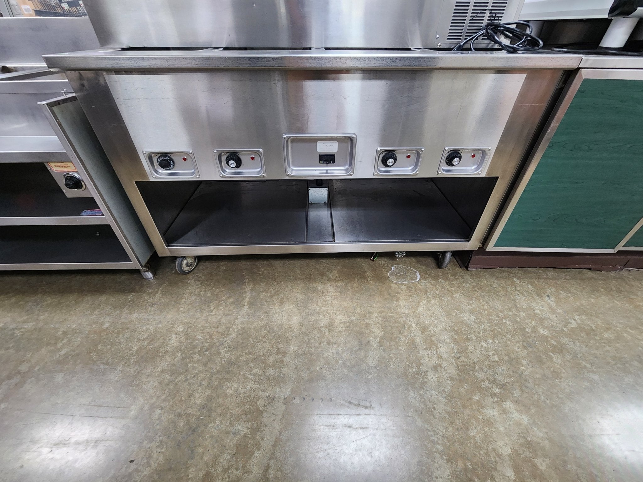 Used 4 Compartment Open Well Stainless Steam Table - Falcon Restaurant Supply - 1