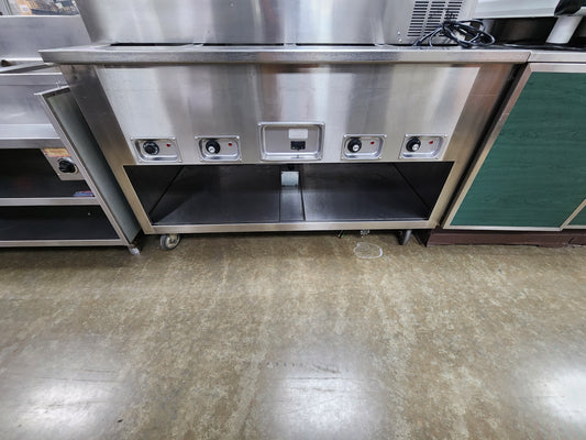 Used 4 Compartment Open Well Stainless Steam Table