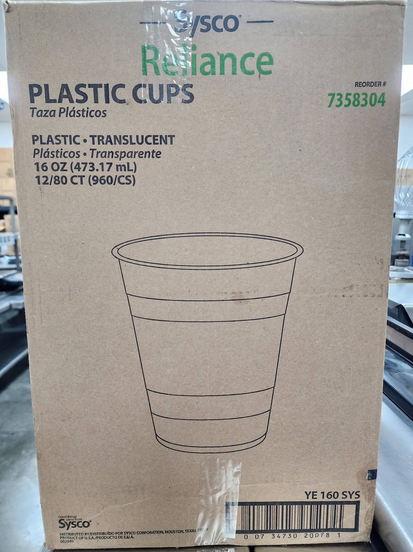 12 Oz. Clear Plastic Cups - 16 Ct.