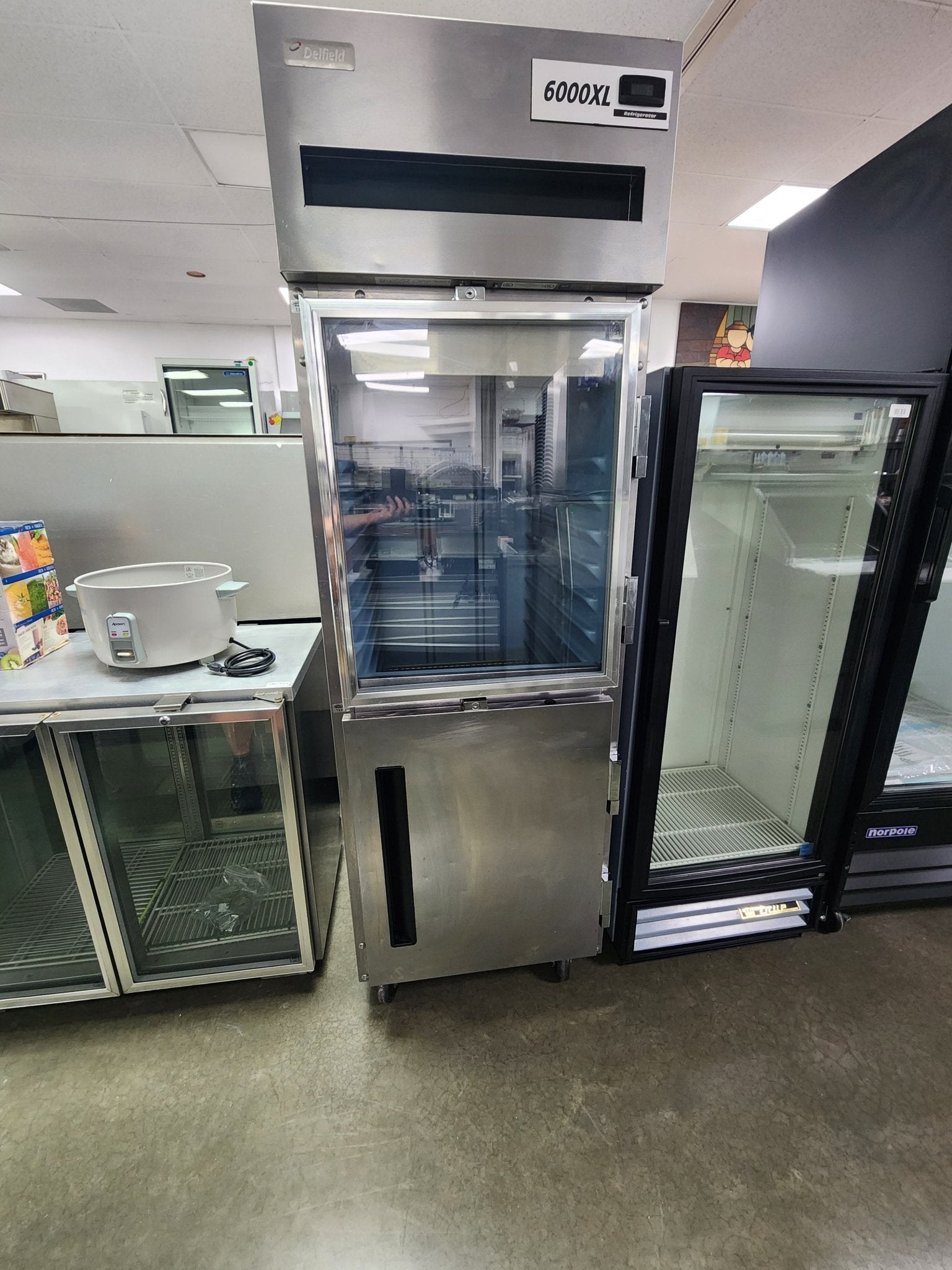 Used Delfield 6025XL One Section Reach In Refrigerator, (2) Right Hinge Solid Door - Falcon Restaurant Supply - 1