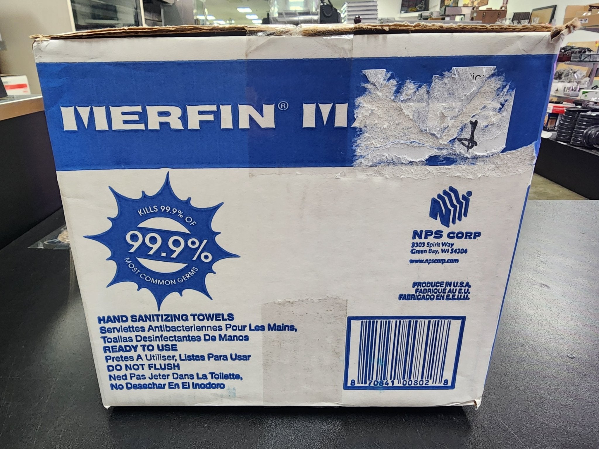 New Case Merfin Mates Pre - Moistened Hand Wipes for Center Pull Dispenser 2 Rolls - Falcon Restaurant Supply - 3