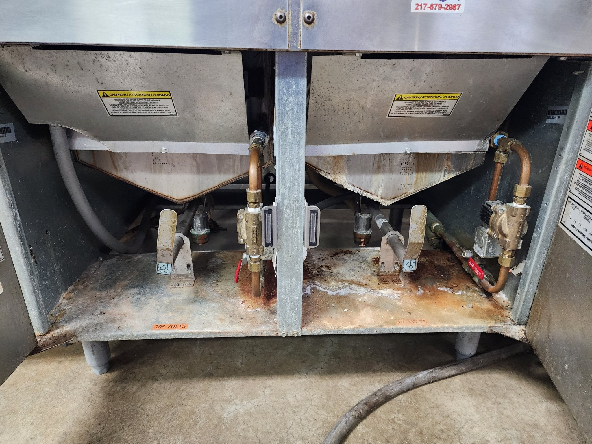 Used Pitco RTE14 Double Commercial Rethermalizer Electric Pasta Fryer Cooker 208v 3p - Falcon Restaurant Supply - 6