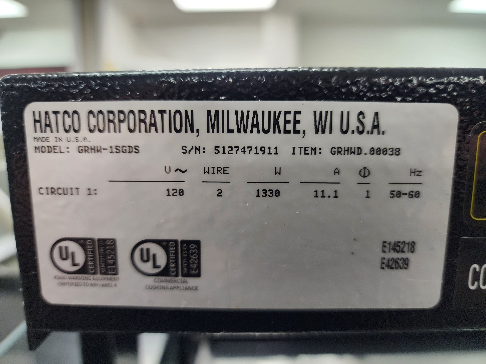 Used Hatco GRHW - 1SGD Mini - Merchandising Warmer, Heated Glass - Shelf & Breath Protector - Falcon Restaurant Supply - 4