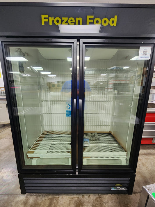 True GDM-49F 2022 Glass 2-Door Reach-In Merchandising Freezer - 10380717