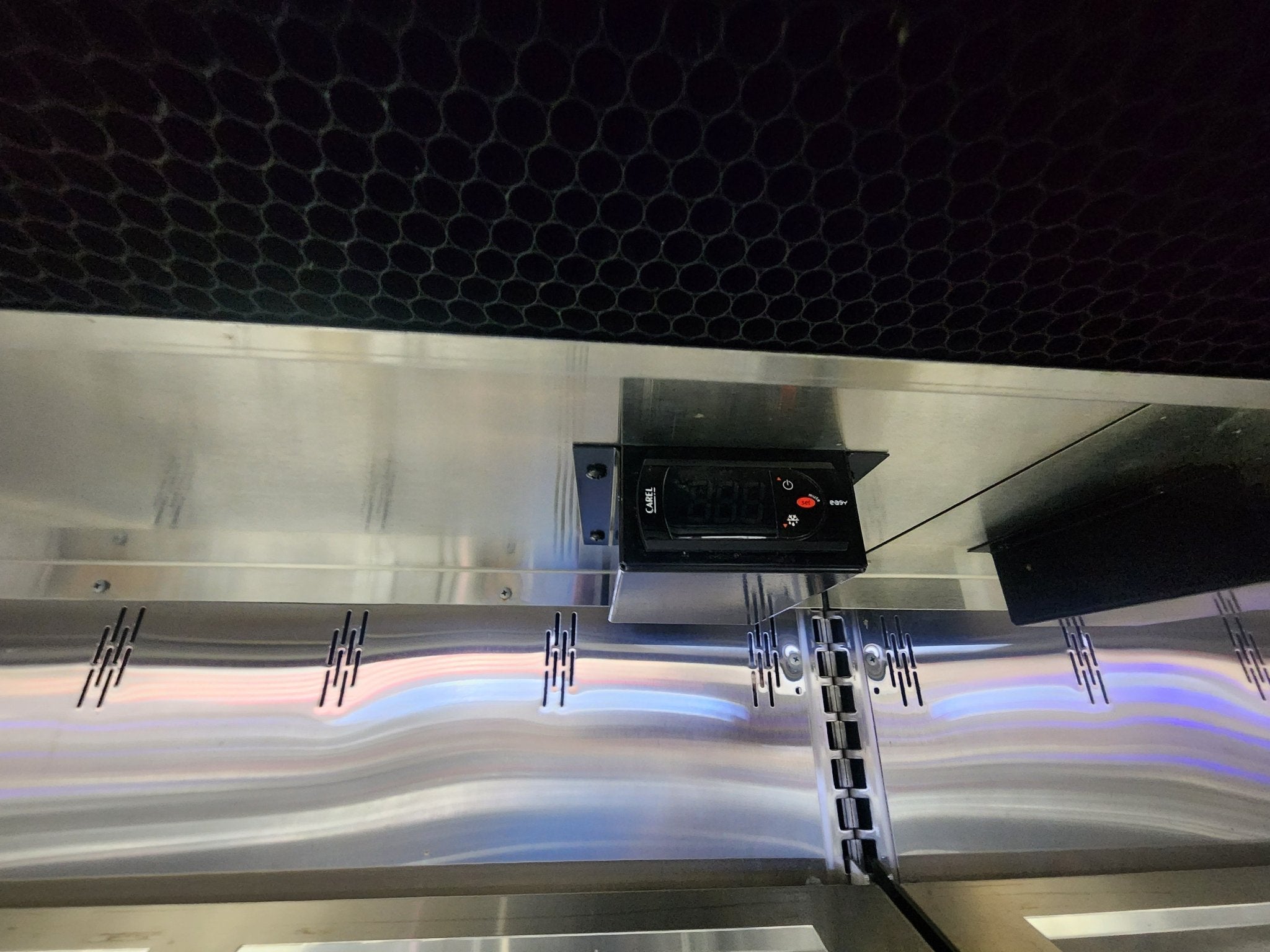 Used Southern CaseArts Stainless 6' Open Face Refrigerated Prep Table 120V - Falcon Restaurant Supply - 4