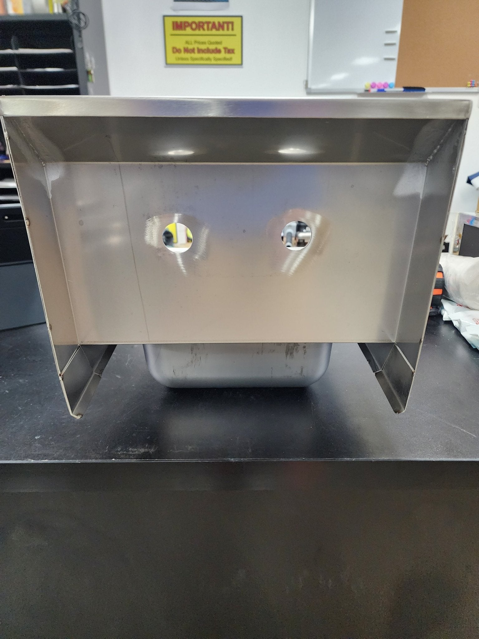 New John Boos PBHS - W - 0909 - SSLR - 9" X 9" X 5" Bowl, LH & RH Side Splash - FAUCET - GOOSE - NECK - SPOUT - INCLUDED - Falcon Restaurant Supply - 5