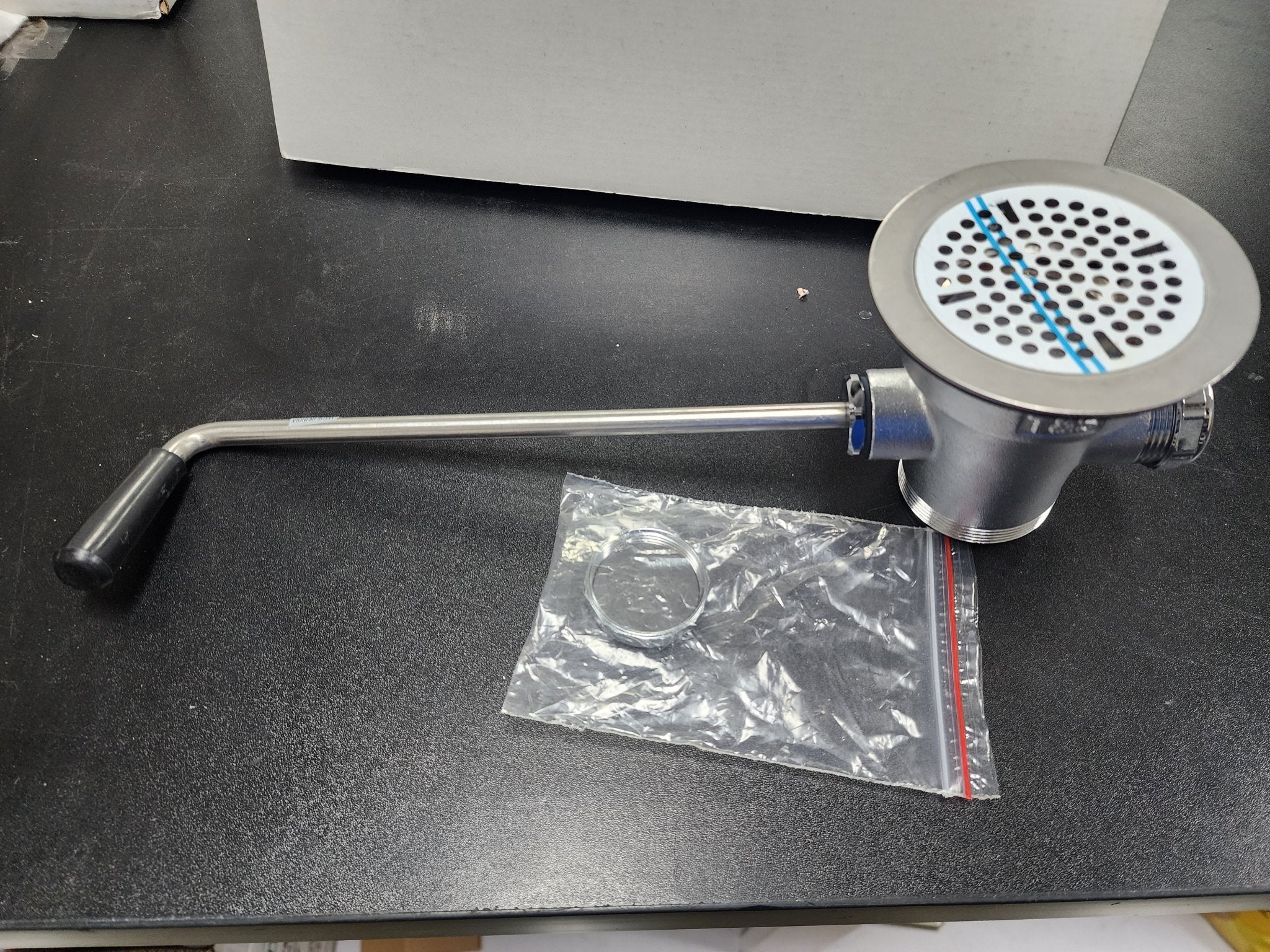 New T&S B-3942 Twist Waste Valve, 3" Sink Opening, 2" Drain Outlet