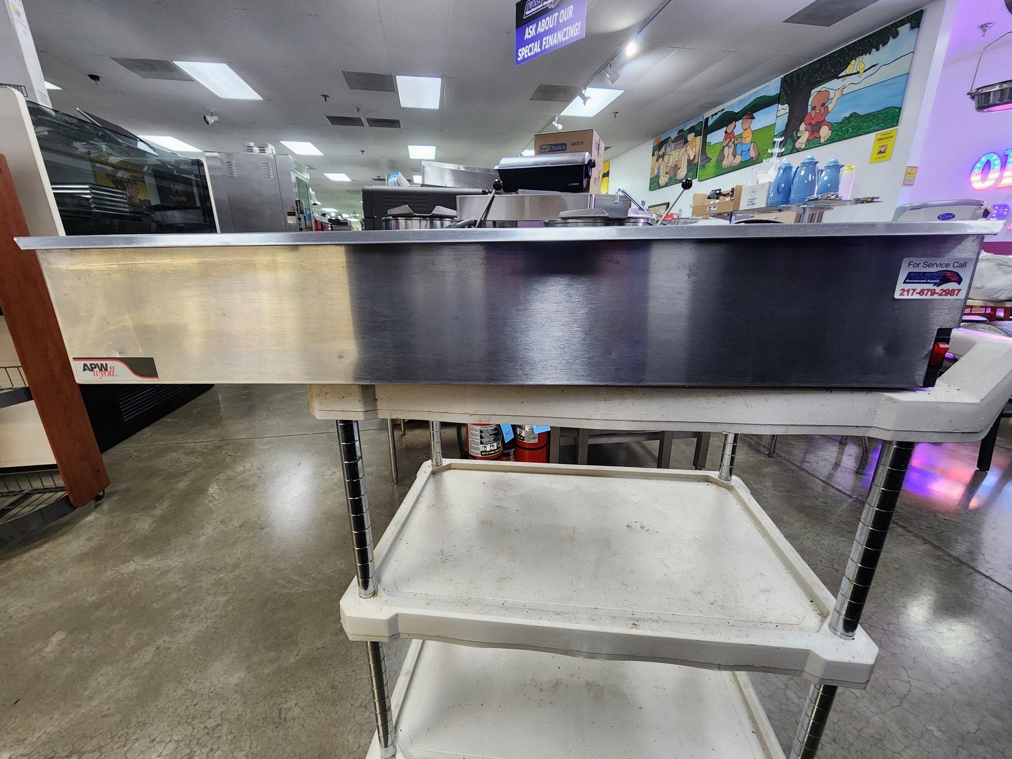 Used APW Wyott BWD - 50 Dry Hot Dog Bun Warmer - Holds 40 Buns, 120V - Falcon Restaurant Supply - 6