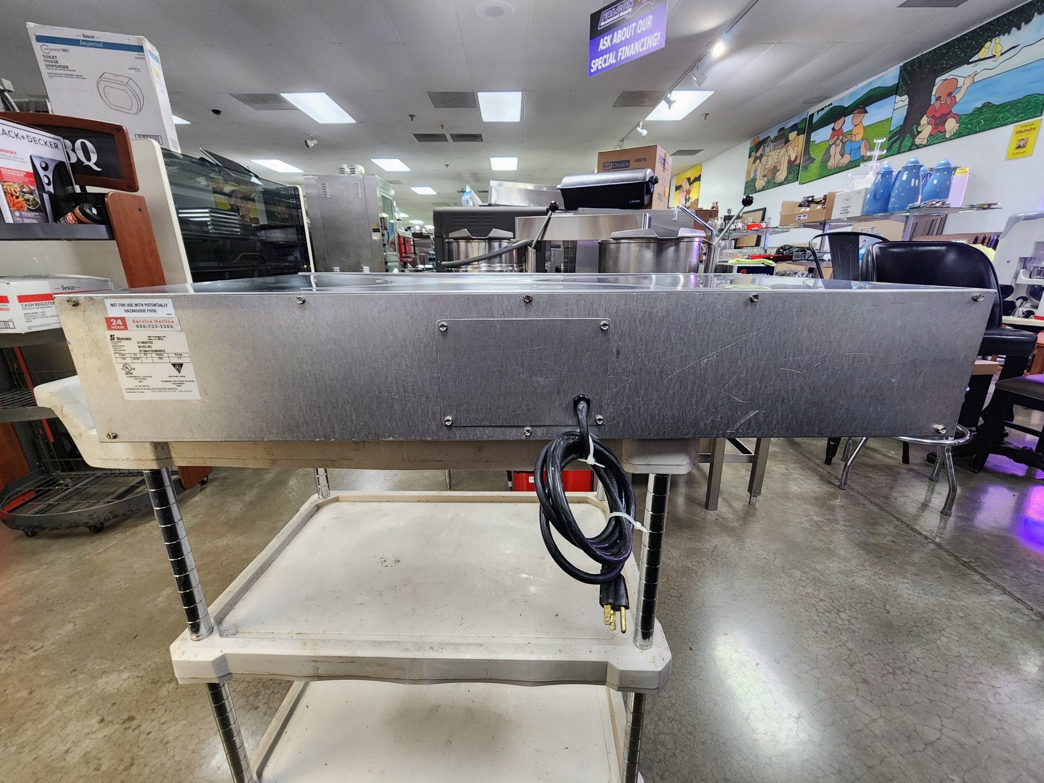 Used APW Wyott BWD - 50 Dry Hot Dog Bun Warmer - Holds 40 Buns, 120V - Falcon Restaurant Supply - 3