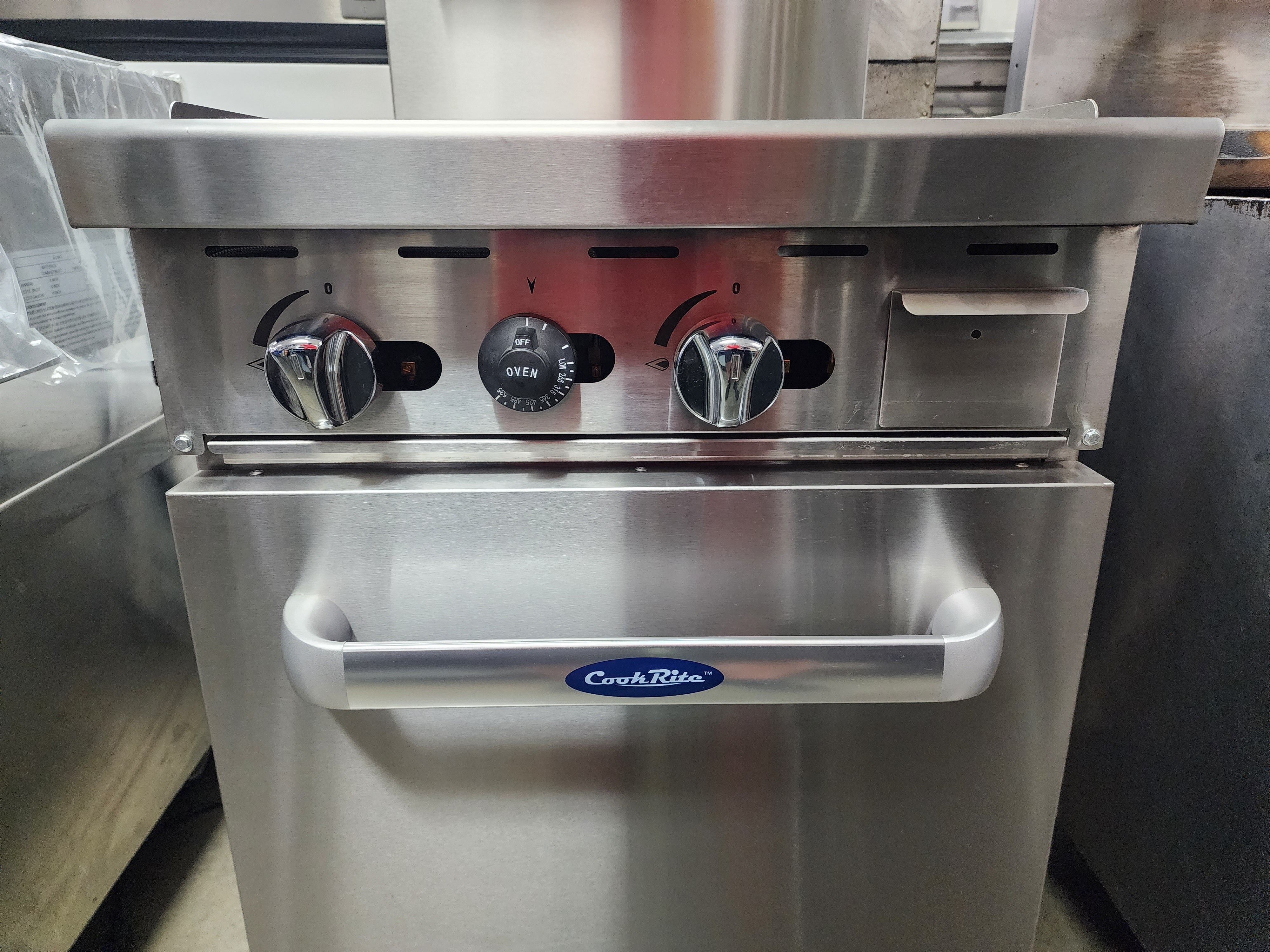 New Atosa AGR-24G CookRite 24" Gas Flat Top Griddle Range w/ Oven & 3/4" Thick Plate