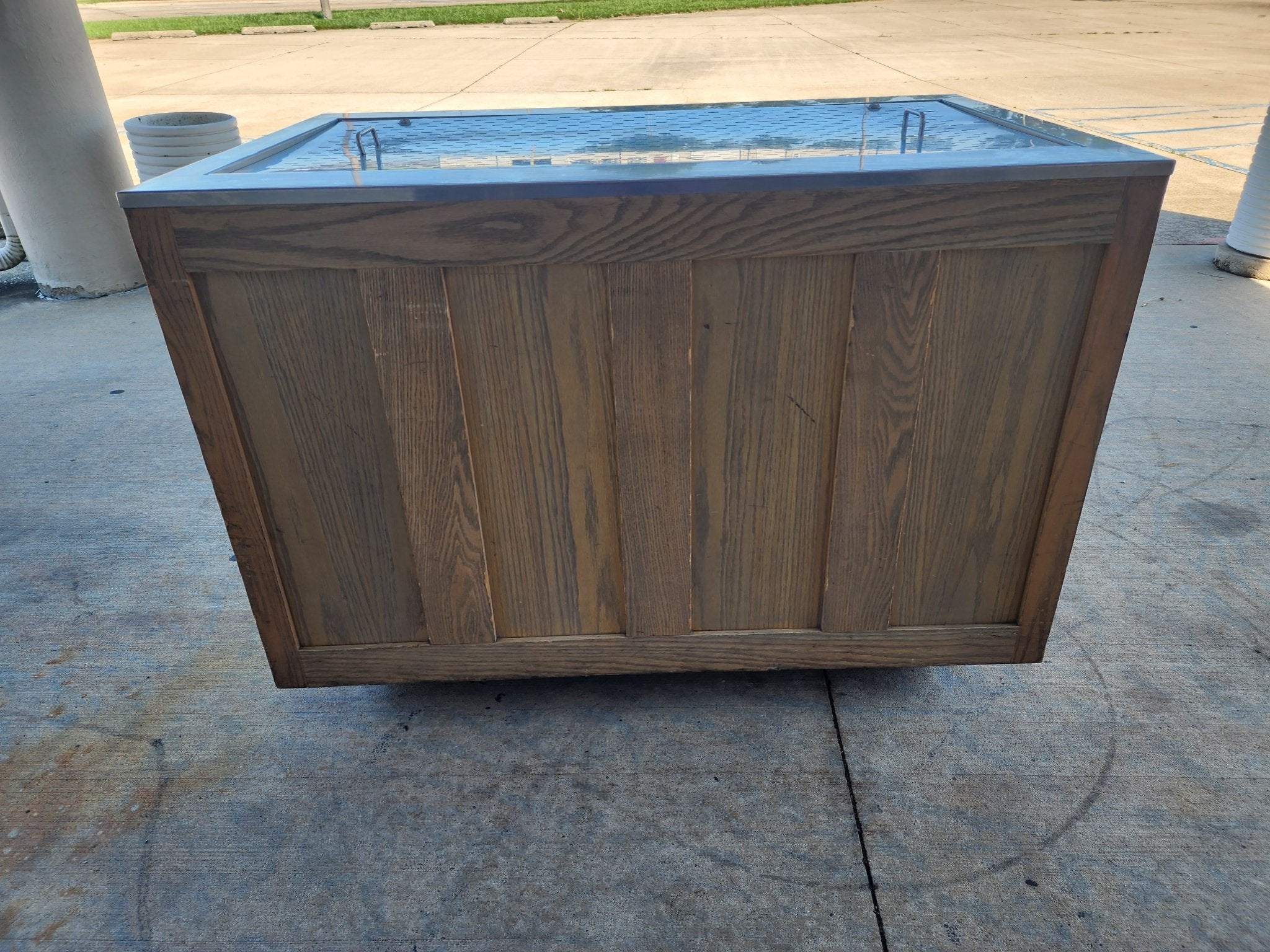 Used Refrigerated Cabinet with removable lid - No Key for lock - Falcon Restaurant Supply - 5