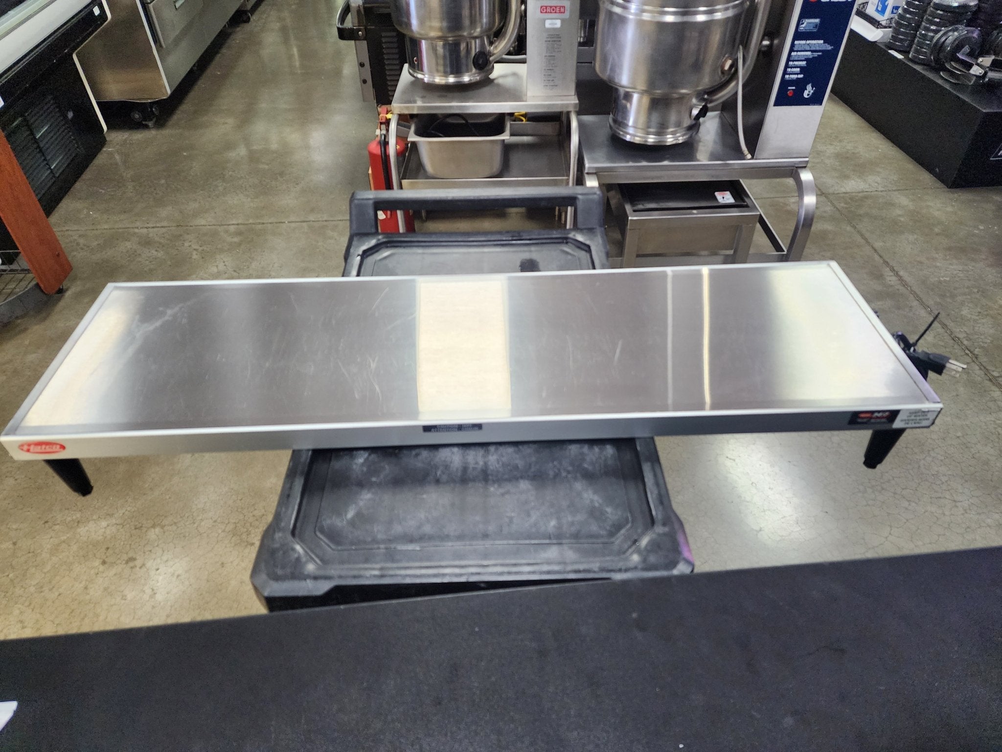 Used Hatco GRS - 42 - D Glo - Ray 42" Heated Warming Stainless Steel Free Standing Shelf 120V 450W - Falcon Restaurant Supply - 1