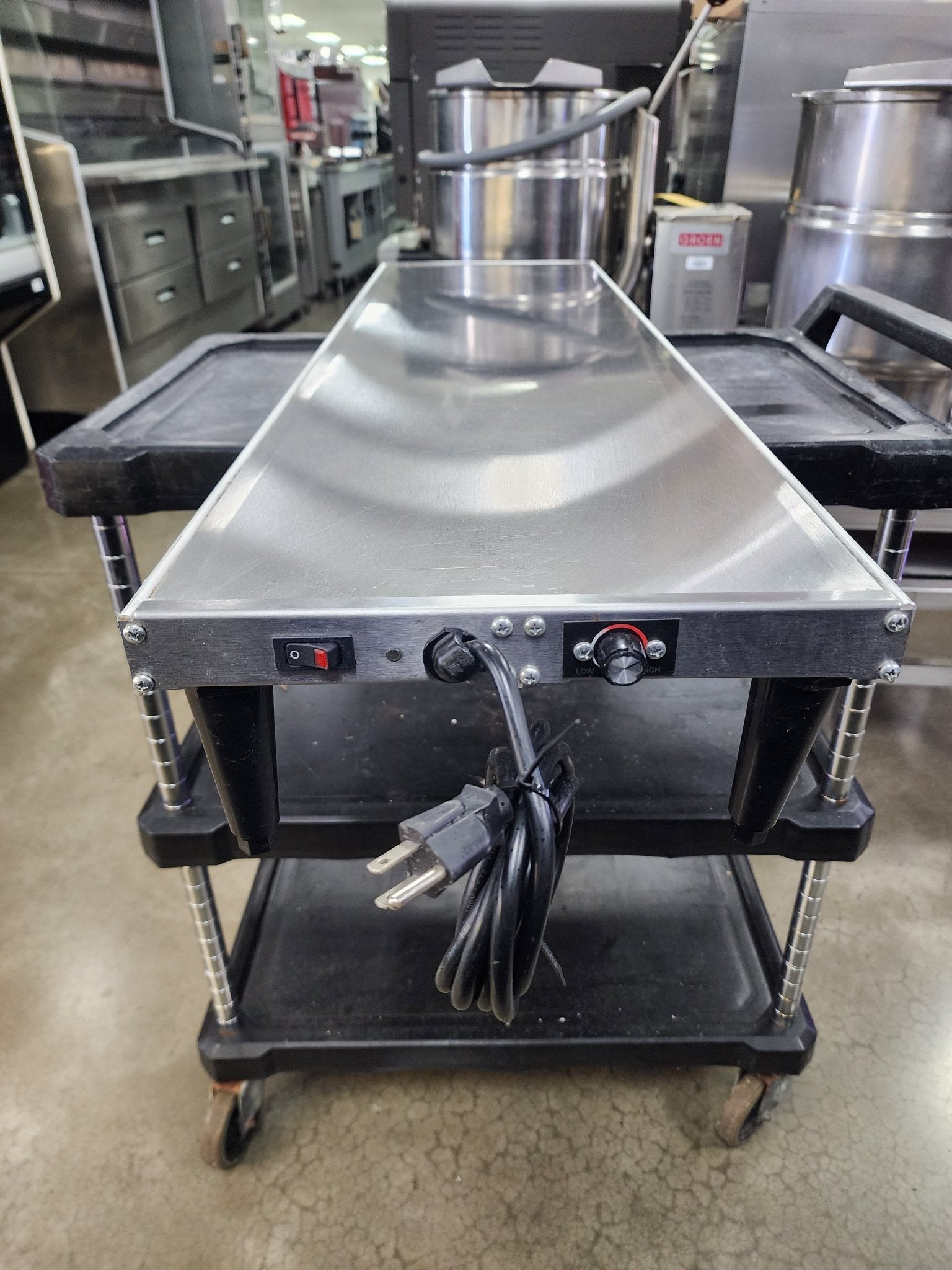 Used Hatco GRS - 42 - D Glo - Ray 42" Heated Warming Stainless Steel Free Standing Shelf 120V 450W - Falcon Restaurant Supply - 3