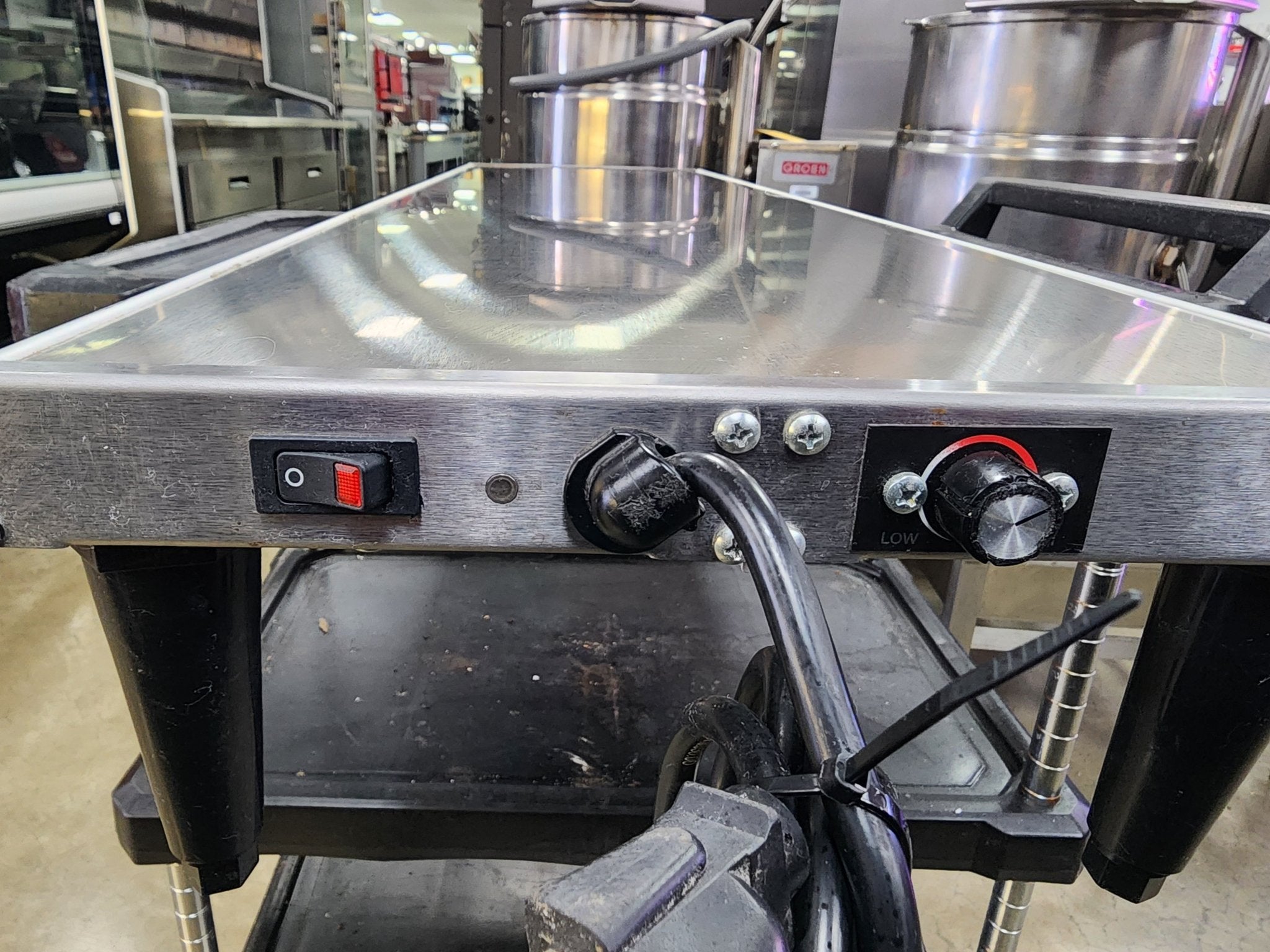 Used Hatco GRS - 42 - D Glo - Ray 42" Heated Warming Stainless Steel Free Standing Shelf 120V 450W - Falcon Restaurant Supply - 4