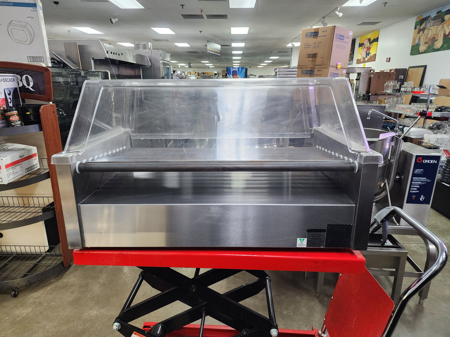 Used Star 50SCE 50 Hot Dog Roller Warming Grill - Slanted Top, 120v