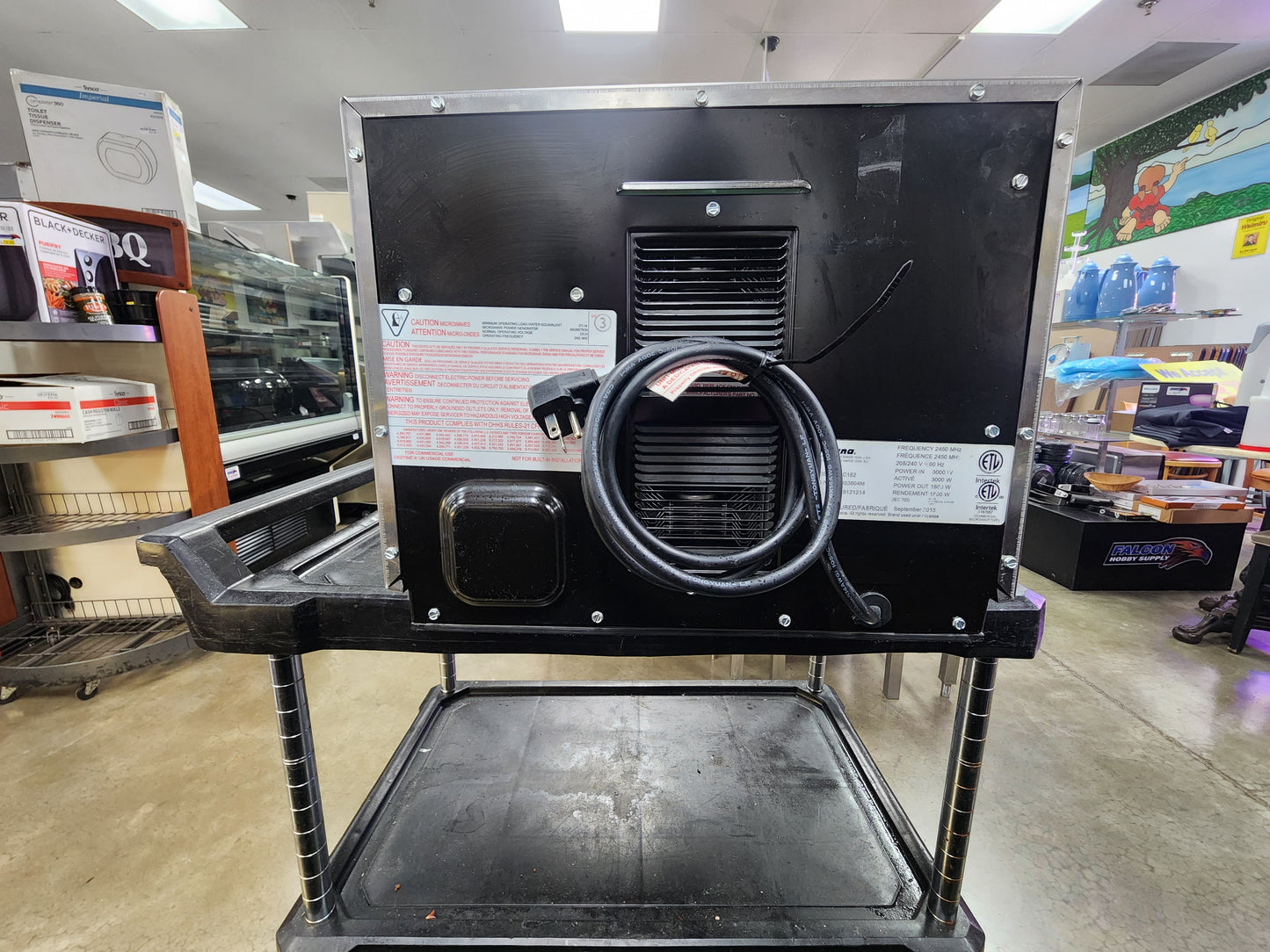 Used Amana HDC182 Commercial Digital Microwave .6 Cft Countertop 1800 Watt Heavy Volume 220V