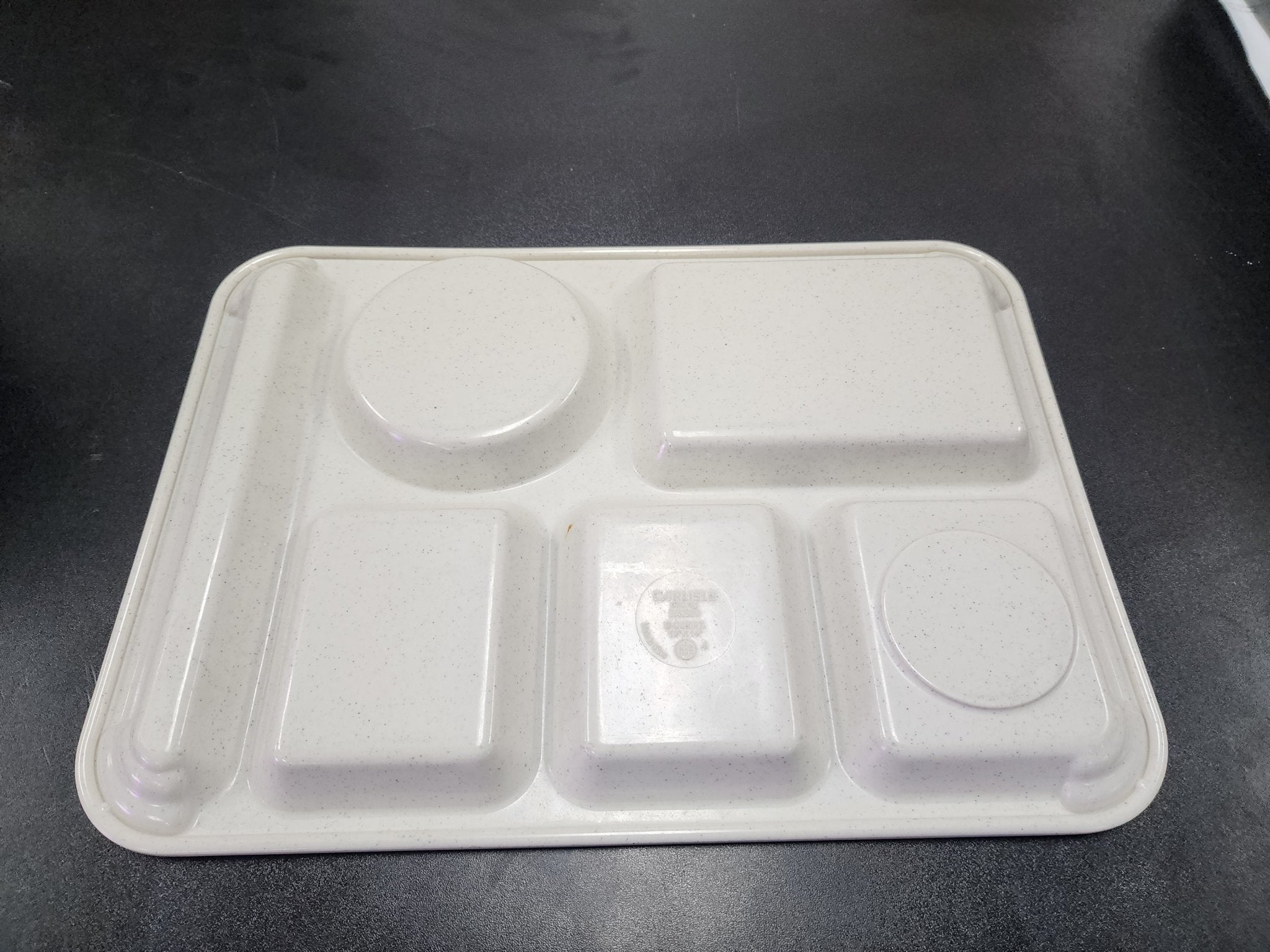 Used Carlisle Heavy Duty 6 - Compartment Melamine Plastic Serving Trays - Falcon Restaurant Supply - 2