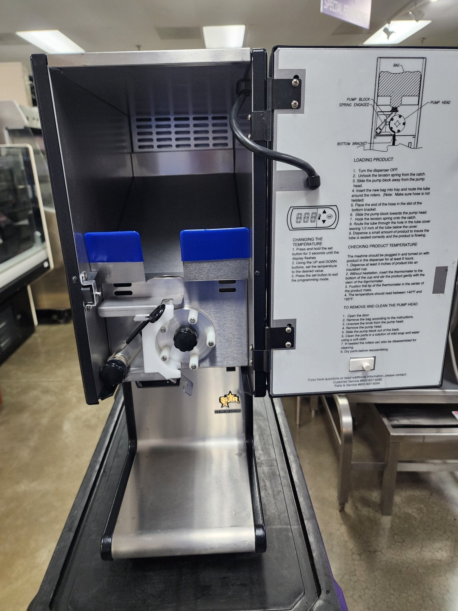 New Star Commercial Heated Single Condiment Dispenser Cheese Chili Concessions 120V - JS - Falcon Restaurant Supply - 2