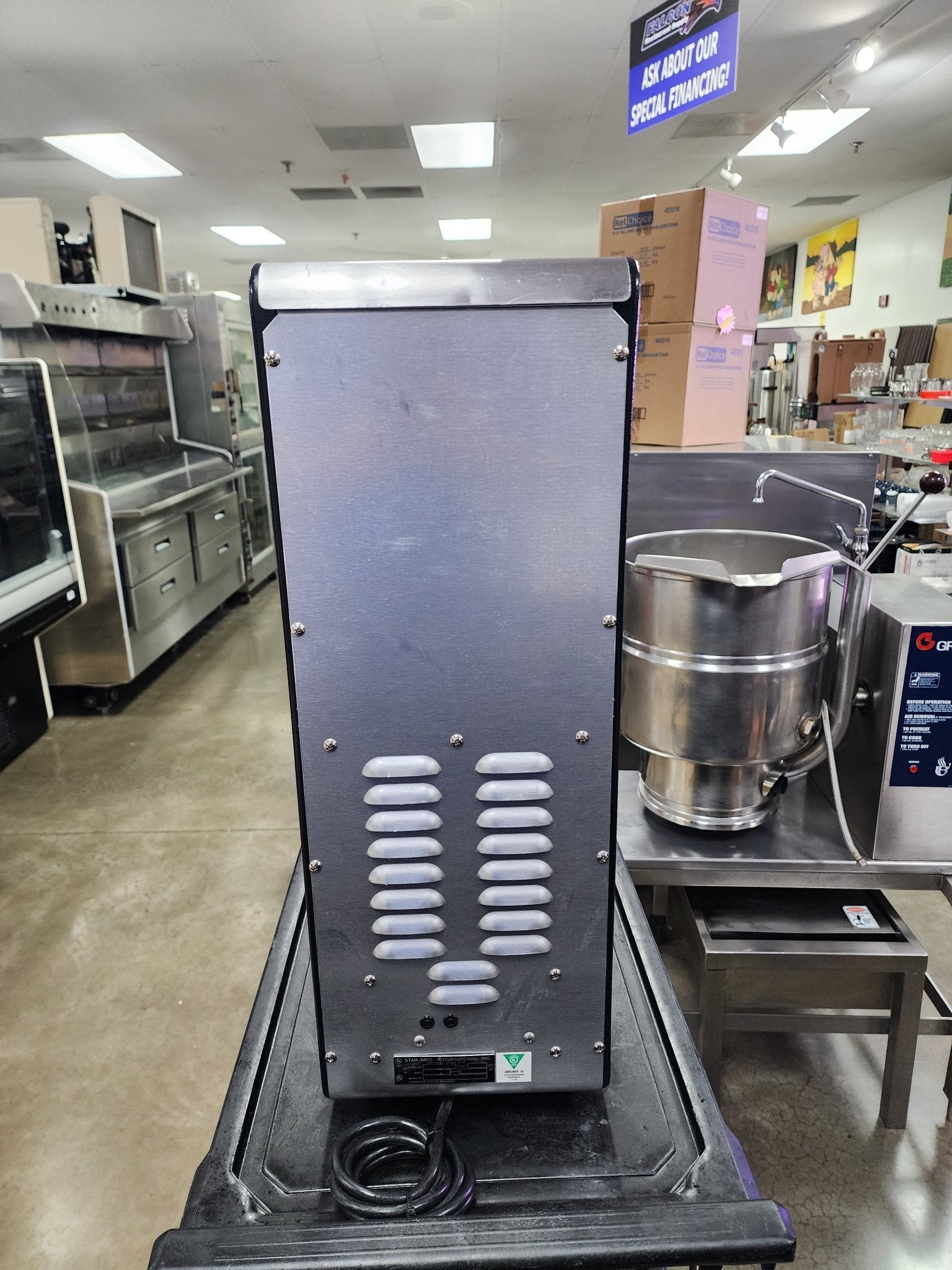 New Star Commercial Heated Single Condiment Dispenser Cheese Chili Concessions 120V - JS - Falcon Restaurant Supply - 5