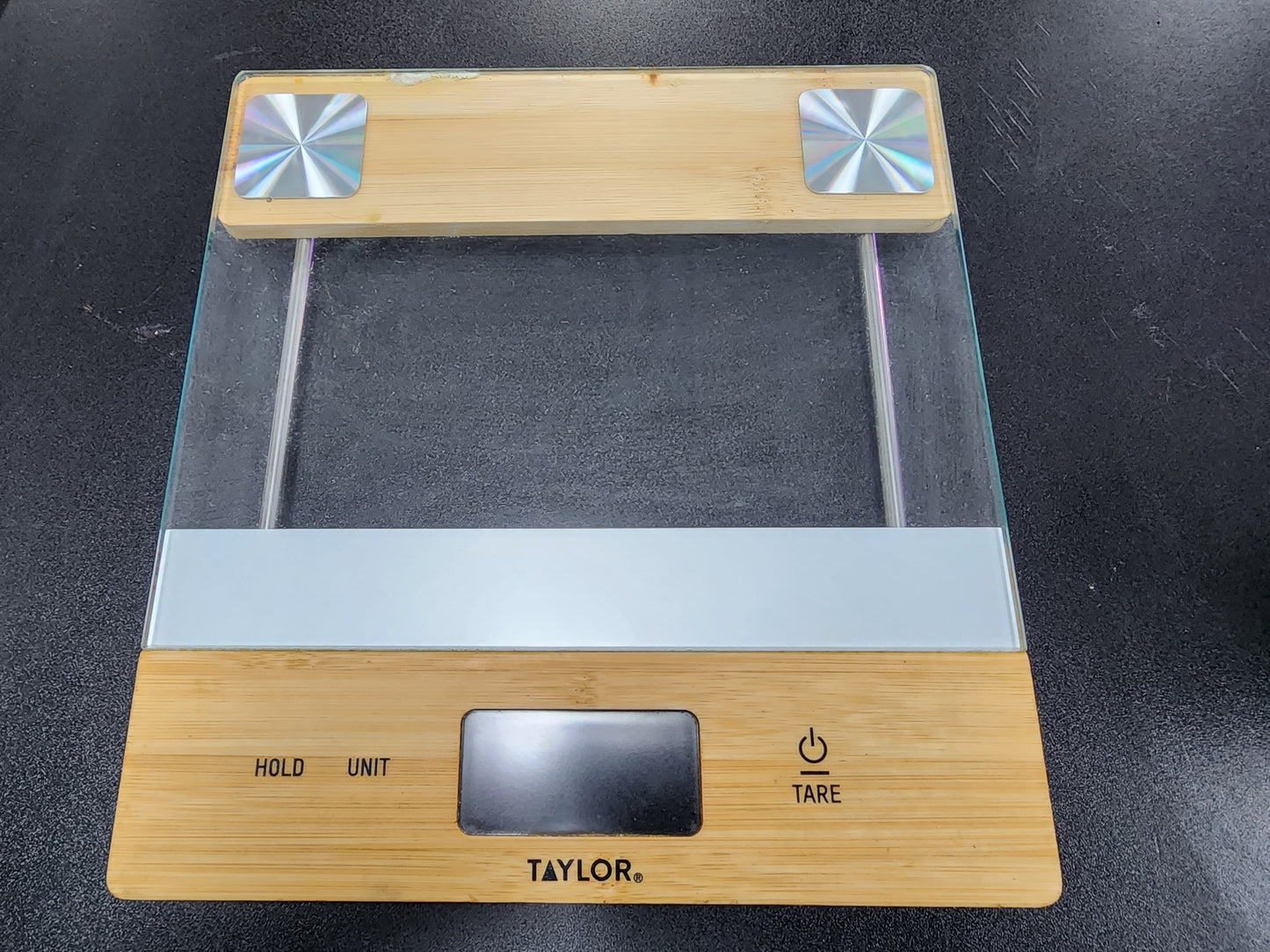 Taylor Digital Glass/Bamboo Household Kitchen Scale, 11 Pound Capacity, Natural