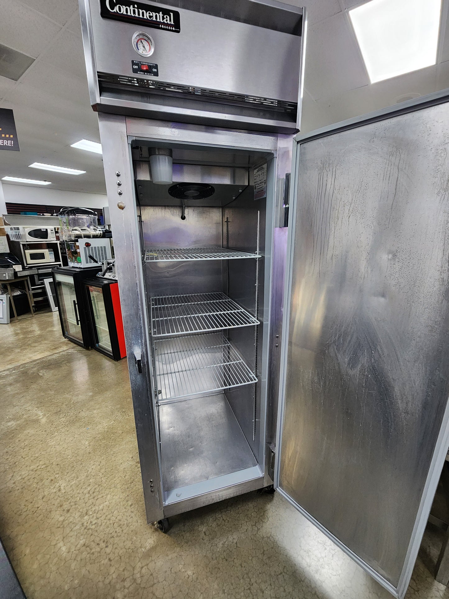 Used Continental 1F Single Solid Door Reach-In Freezer