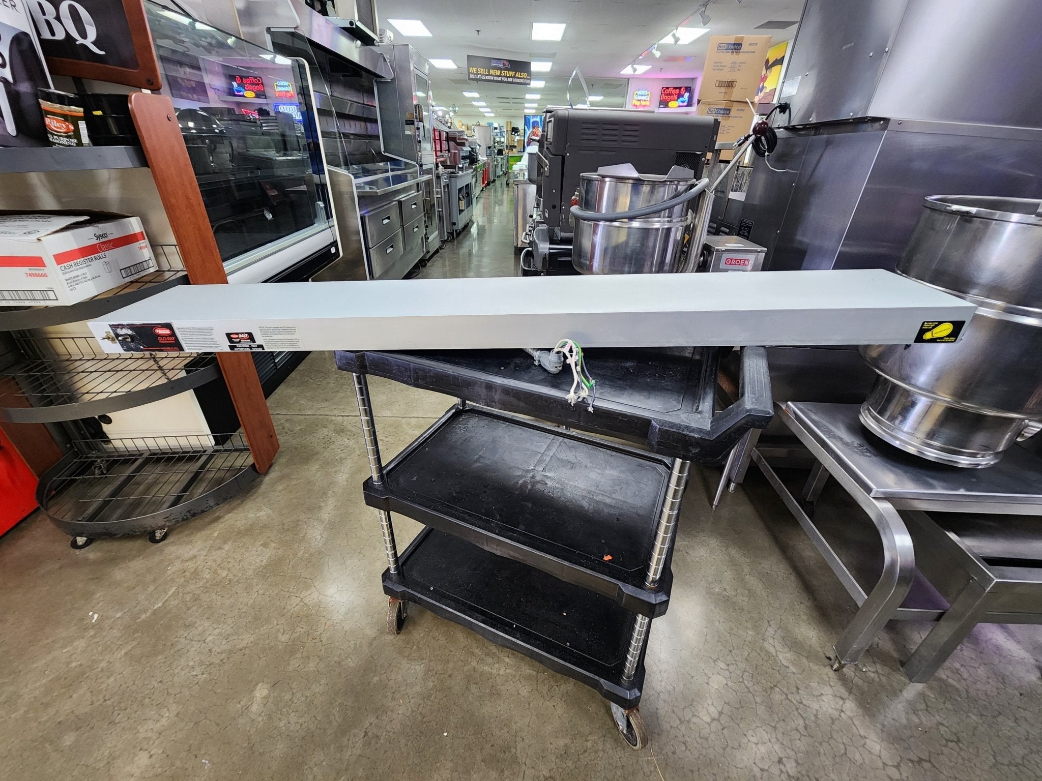 Used Hatco GRAL - 60 60" Standard Watts Infrared Strip Warmer - Single Rod, (2) Built In Toggle Control, 120/208v/1ph - Falcon Restaurant Supply - 1