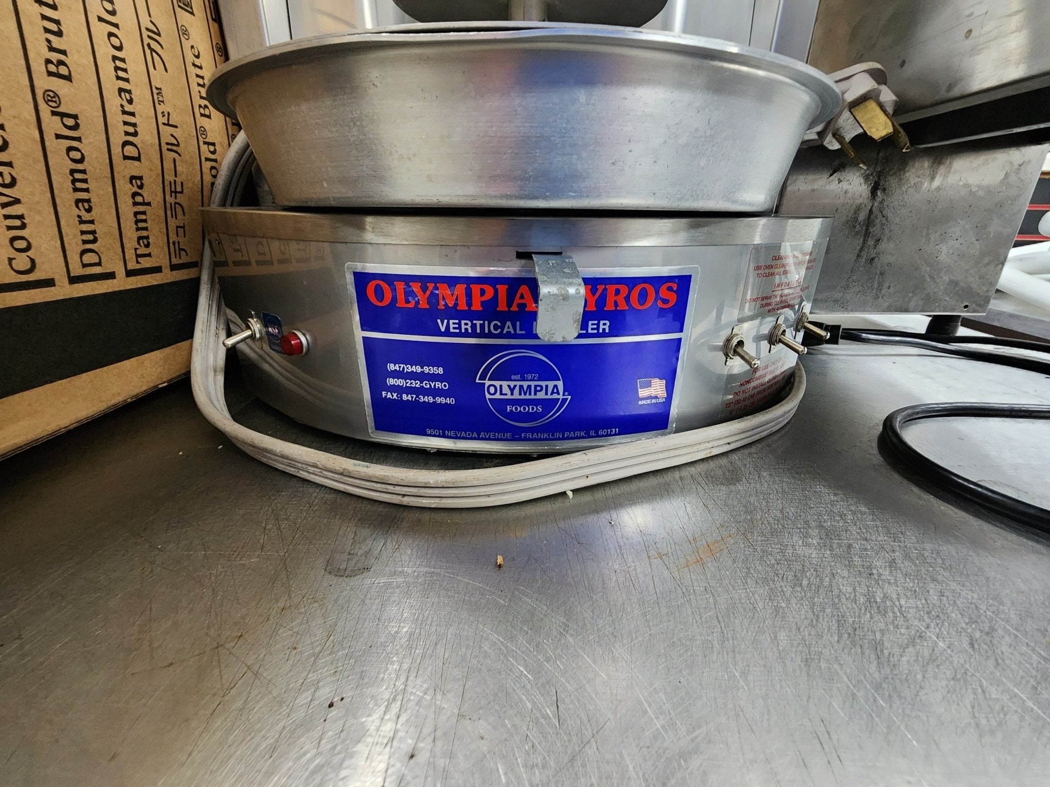 Used Autogyros 4LE 65 lb. Electric Vertical Gyro Broiler - 208V - Falcon Restaurant Supply - 2