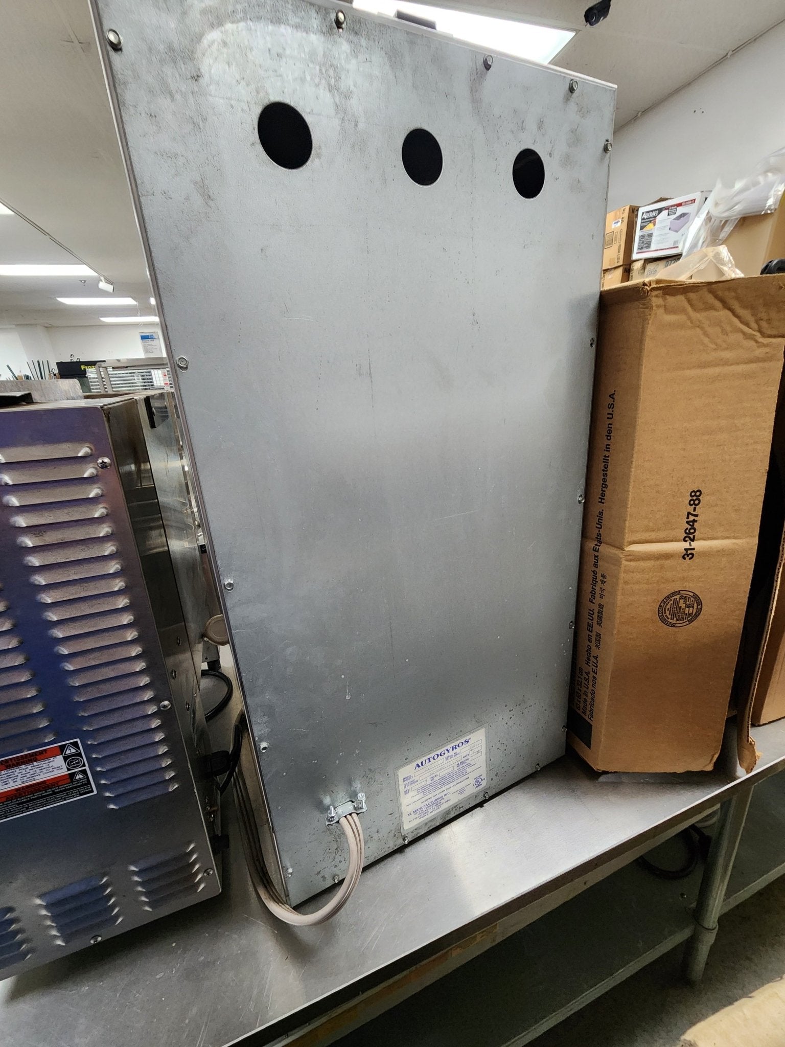 Used Autogyros 4LE 65 lb. Electric Vertical Gyro Broiler - 208V - Falcon Restaurant Supply - 3