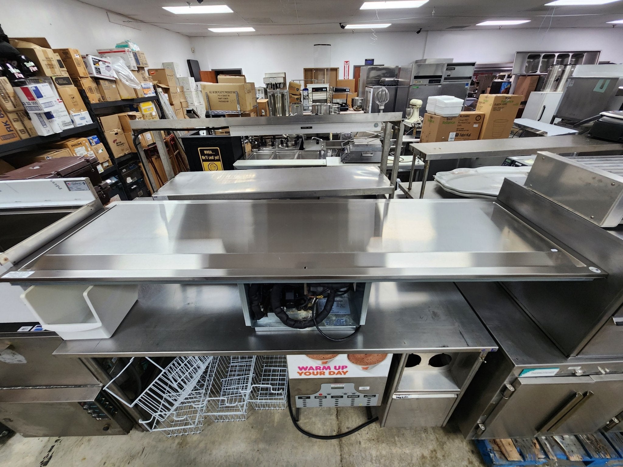 Used 87" Delfield N8287 Elevated Drop In Frost Top Display w/ Built In Compressor, 115v - Falcon Restaurant Supply - 1
