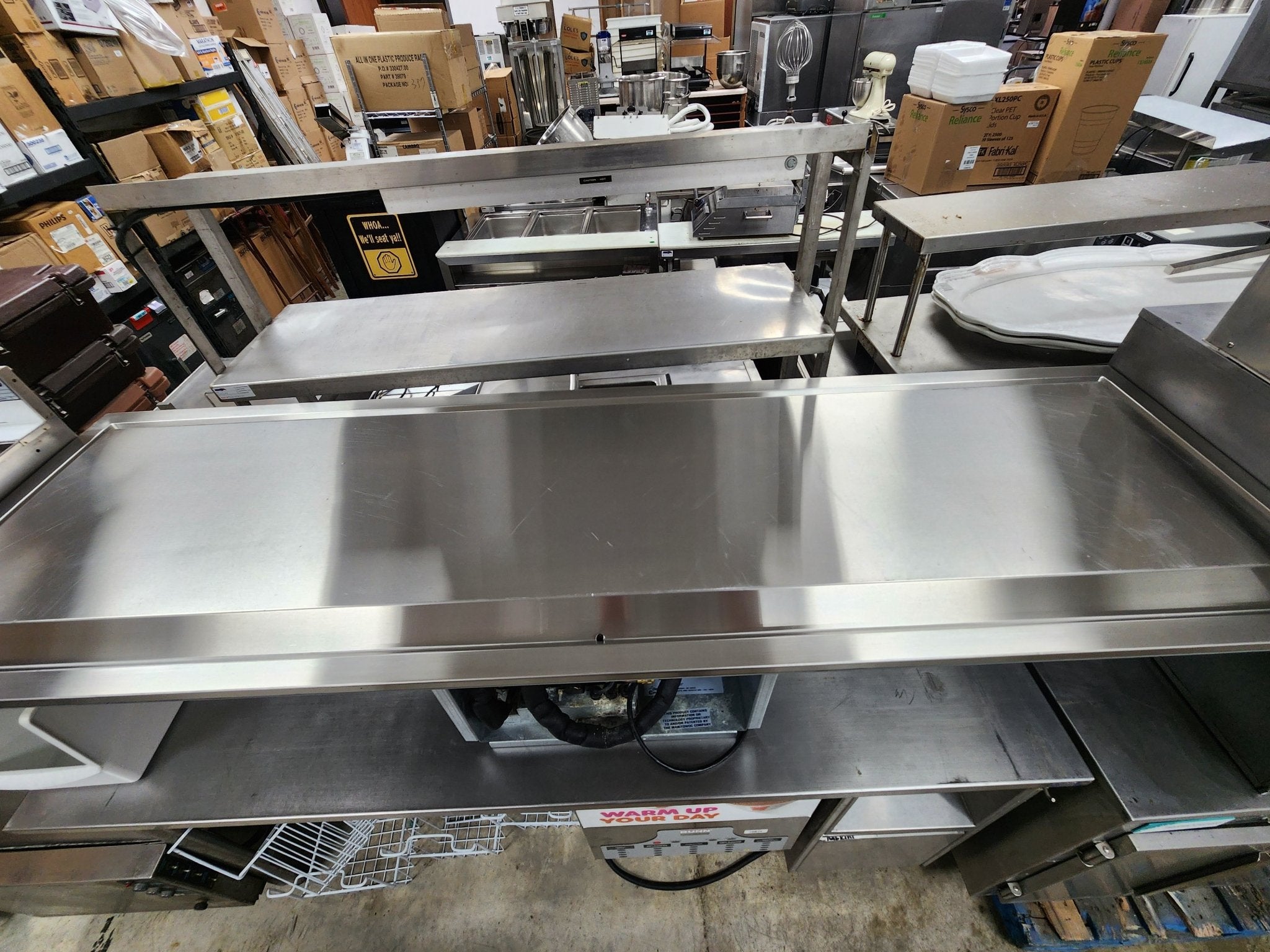 Used 87" Delfield N8287 Elevated Drop In Frost Top Display w/ Built In Compressor, 115v