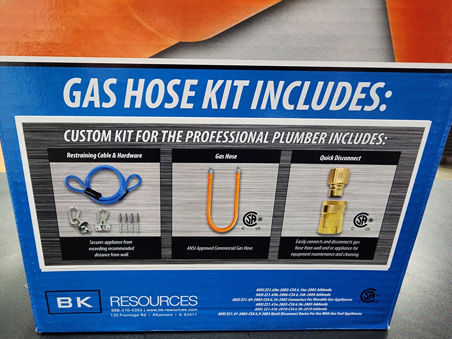 New 3/4" X 60" Gas Hose Connector Kit #2