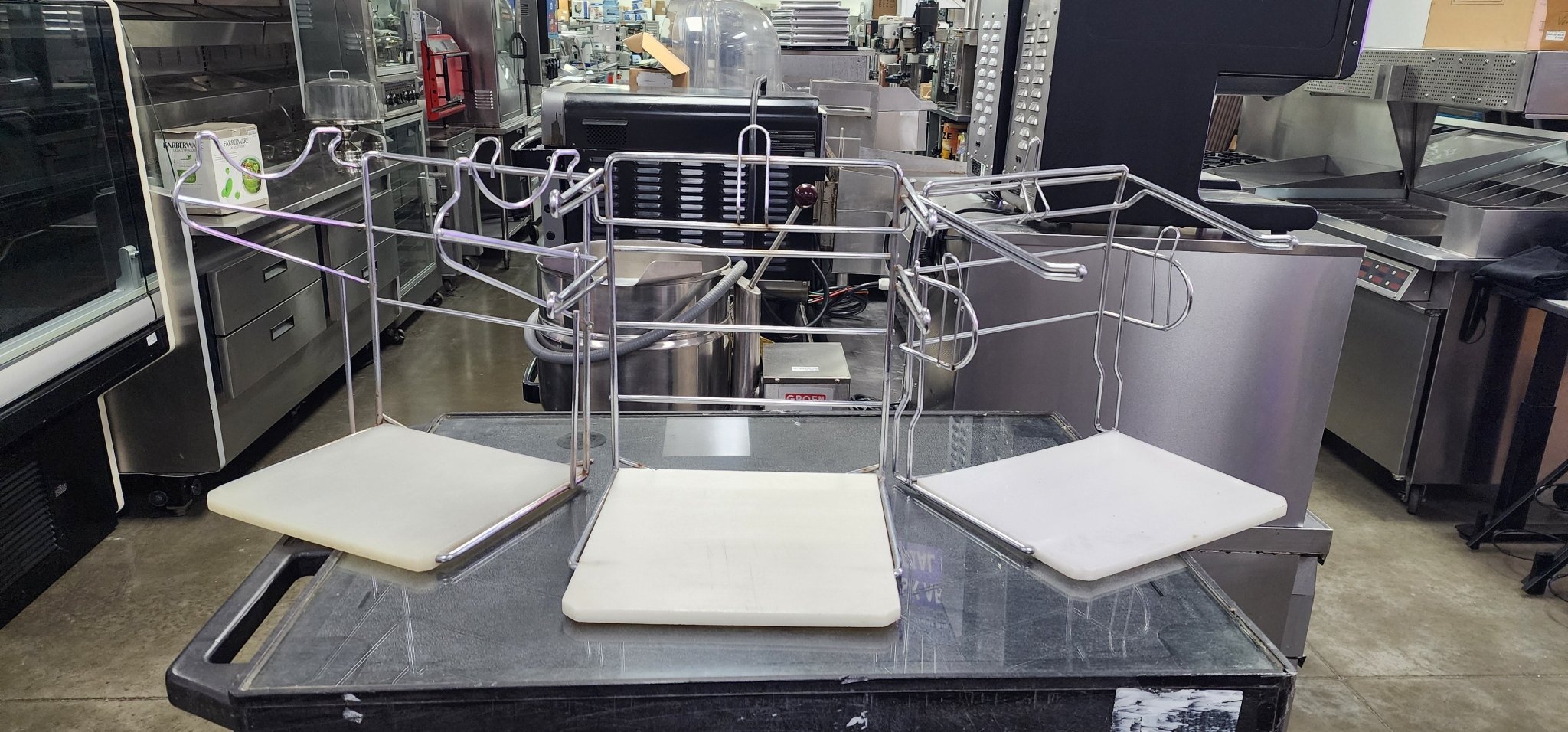 Used T-Shirt Shopping Bag Stand Store Holder Rack Grocery Bagging - Falcon Restaurant Supply - 1