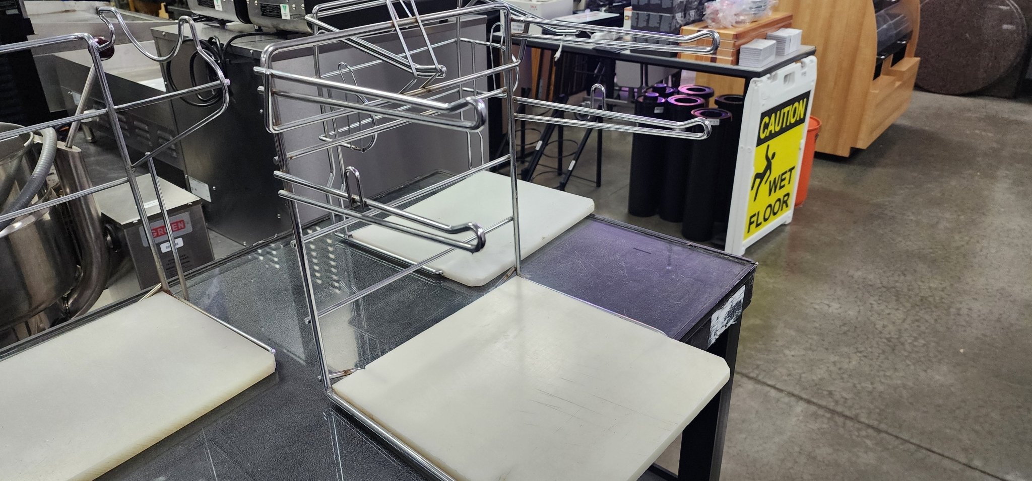 Used T-Shirt Shopping Bag Stand Store Holder Rack Grocery Bagging - Falcon Restaurant Supply - 3