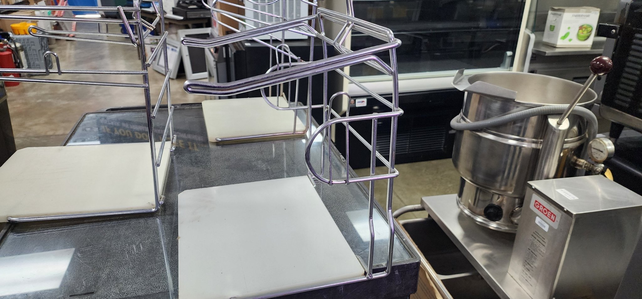 Used T-Shirt Shopping Bag Stand Store Holder Rack Grocery Bagging - Falcon Restaurant Supply - 4