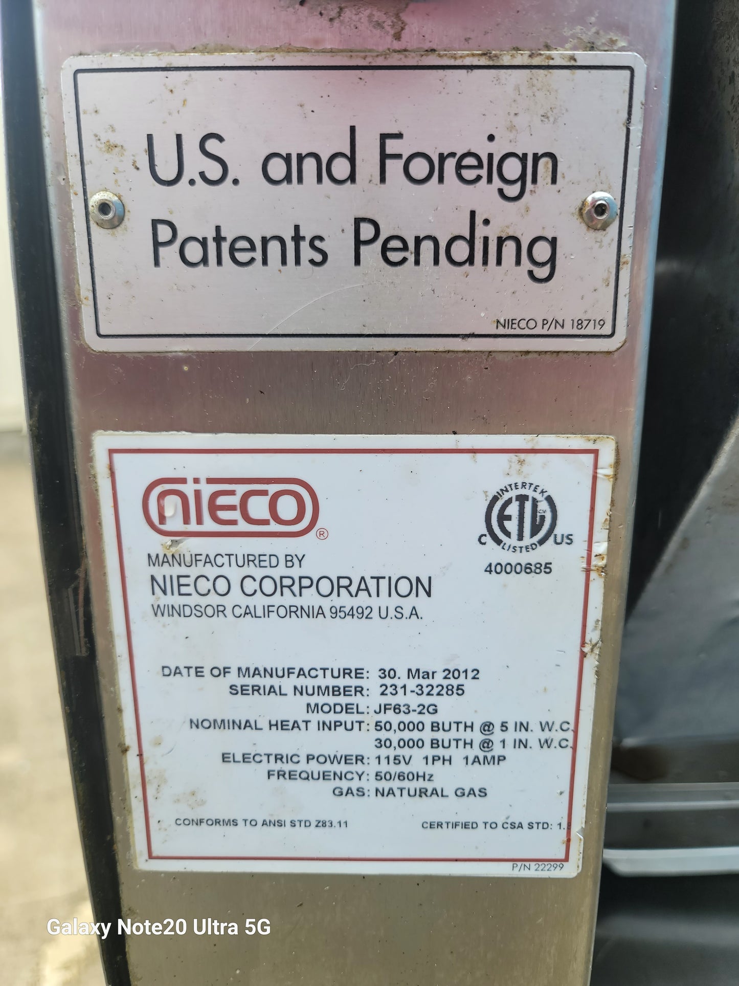 Nieco LLC JF63-2-G Conveyor Auto Broiler - Working - As Is