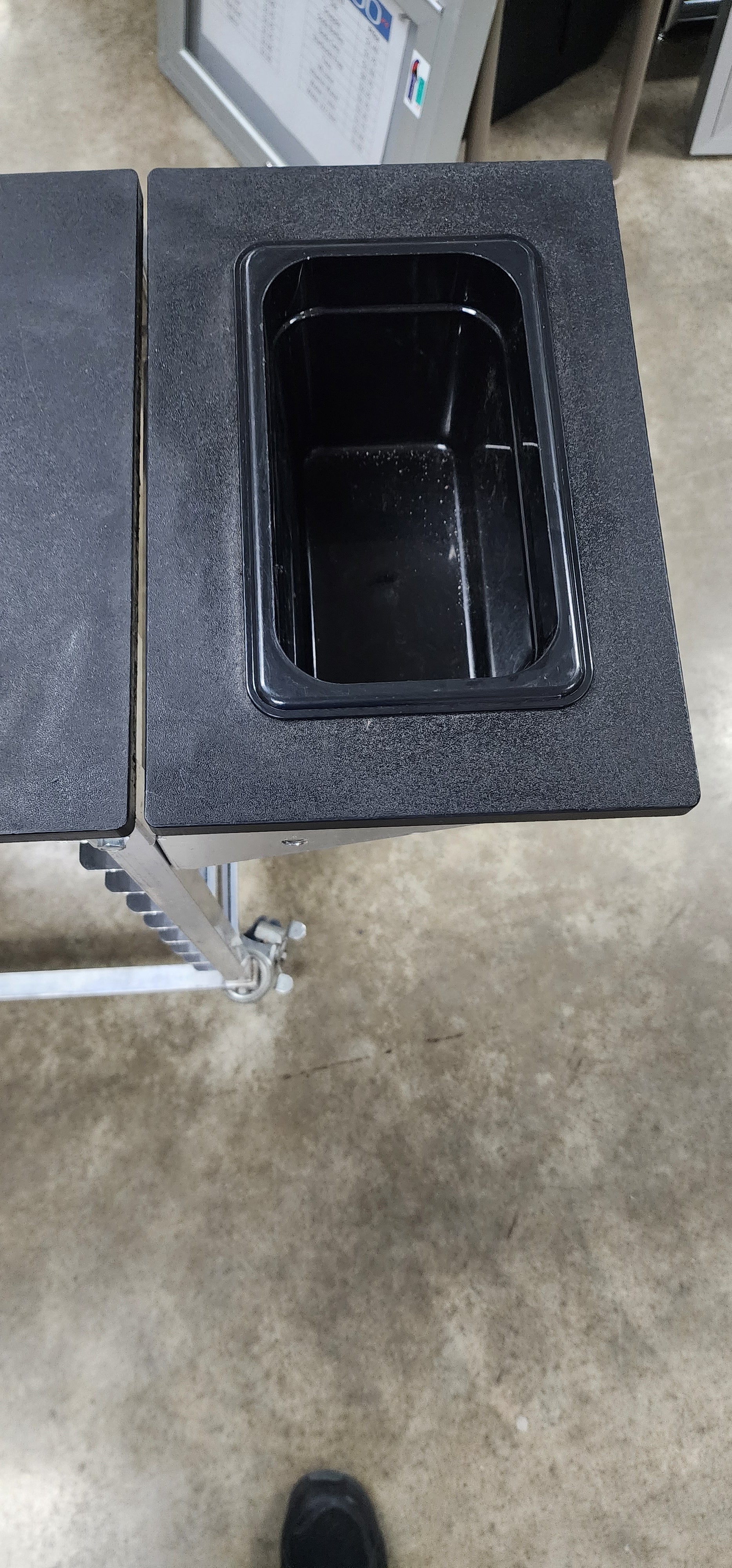 Used Half Size Sheet Pan Cart w/Tray 50.5" L x 14" W x 34" H