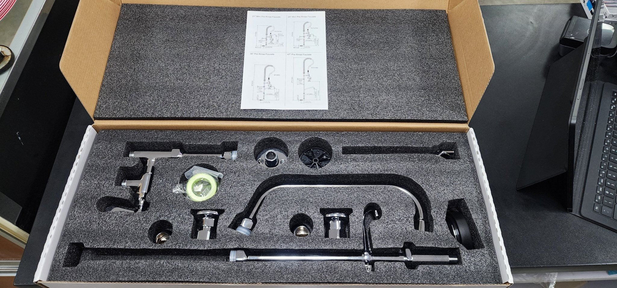 New Sprayer Faucet 8" 36" Sprayer - Falcon Restaurant Supply - 2