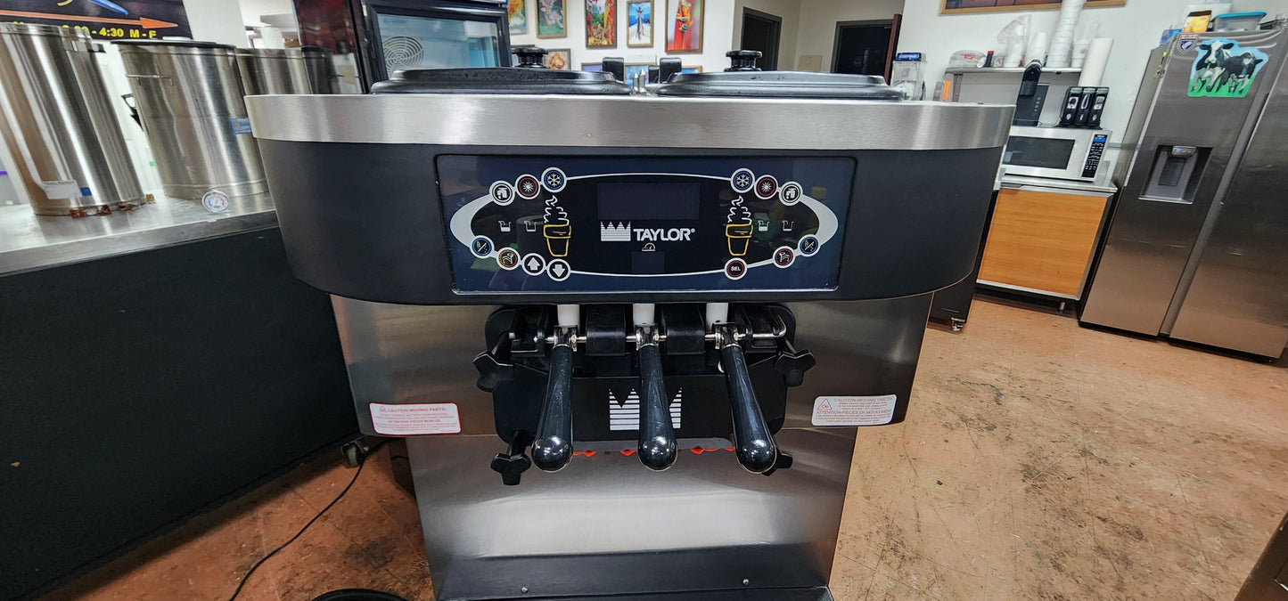 2019 Taylor C717-27 Soft Serve Freezer Twist Air Cooled Ice Cream Machine 1-Phase M9105697 - JS