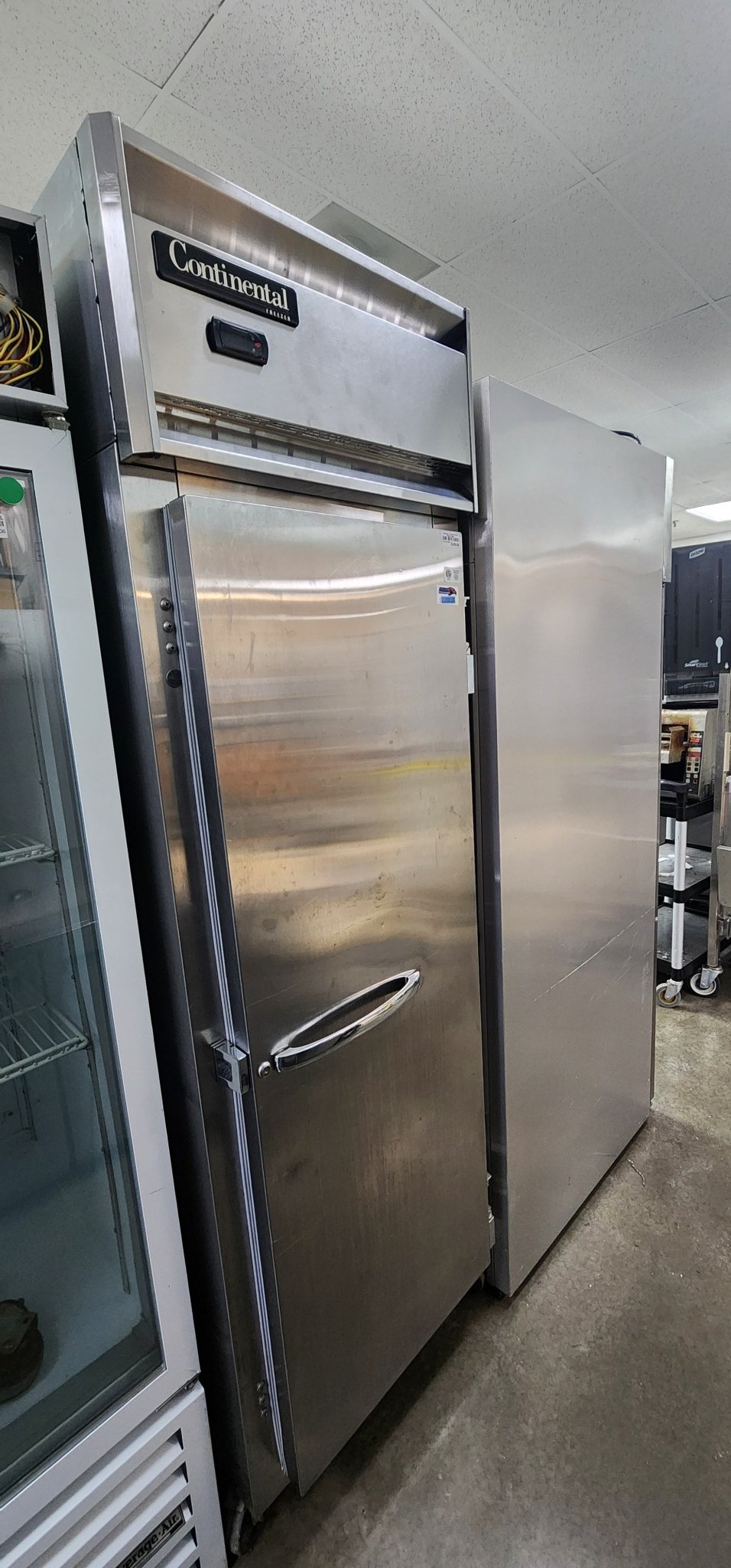Used Continental 1F Single Solid Door Reach - In Freezer - Falcon Restaurant Supply - 1