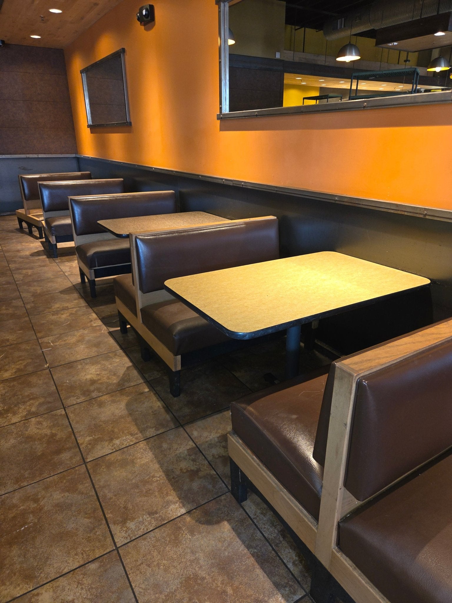 Used Complete Restaurant Seating for 125 Tables Chairs Booths - JD - Falcon Restaurant Supply - 7