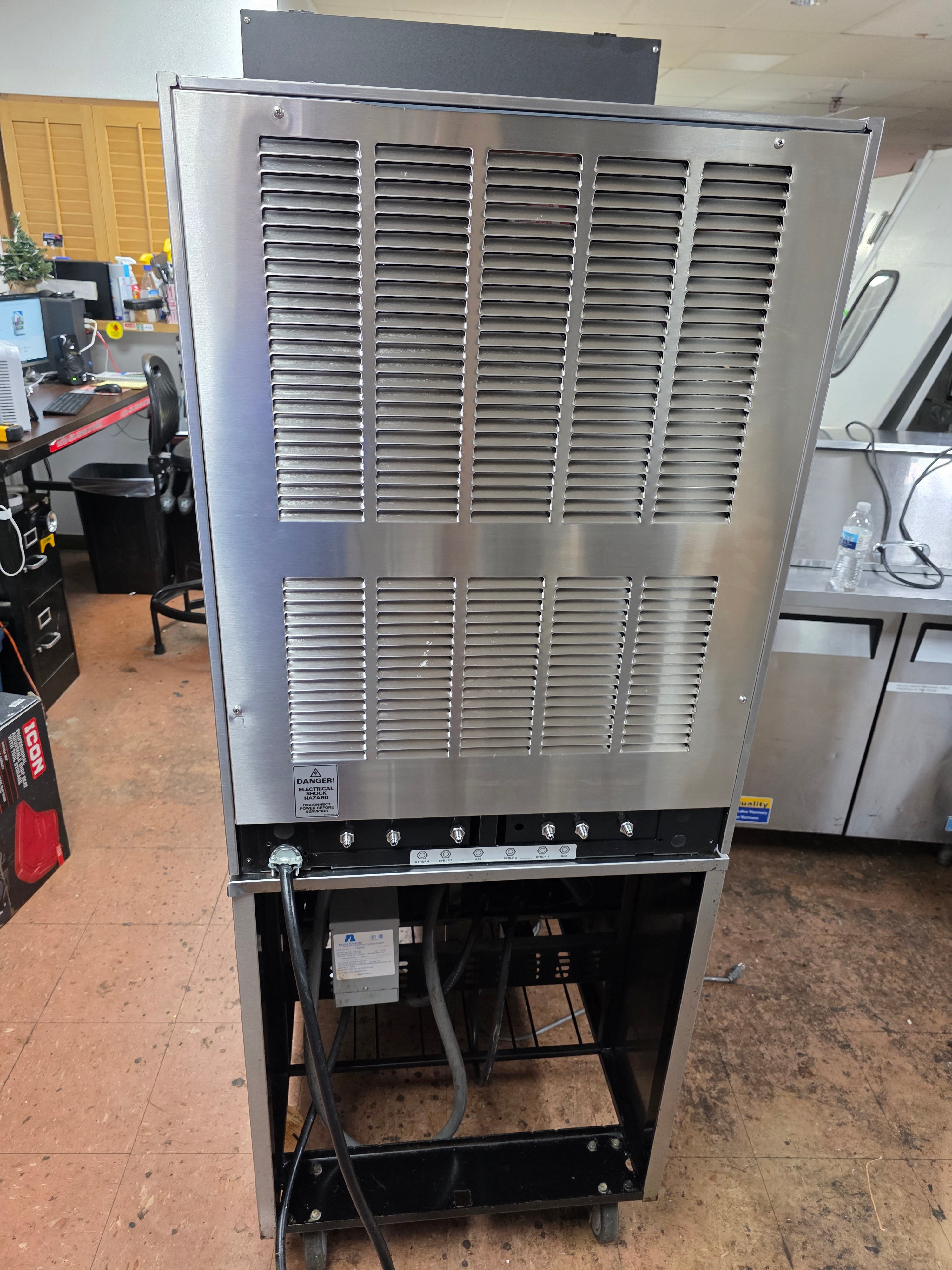 Used 26" FBD 774 Four Barrel Frozen Carbonated Beverage Dispenser 230V As Is