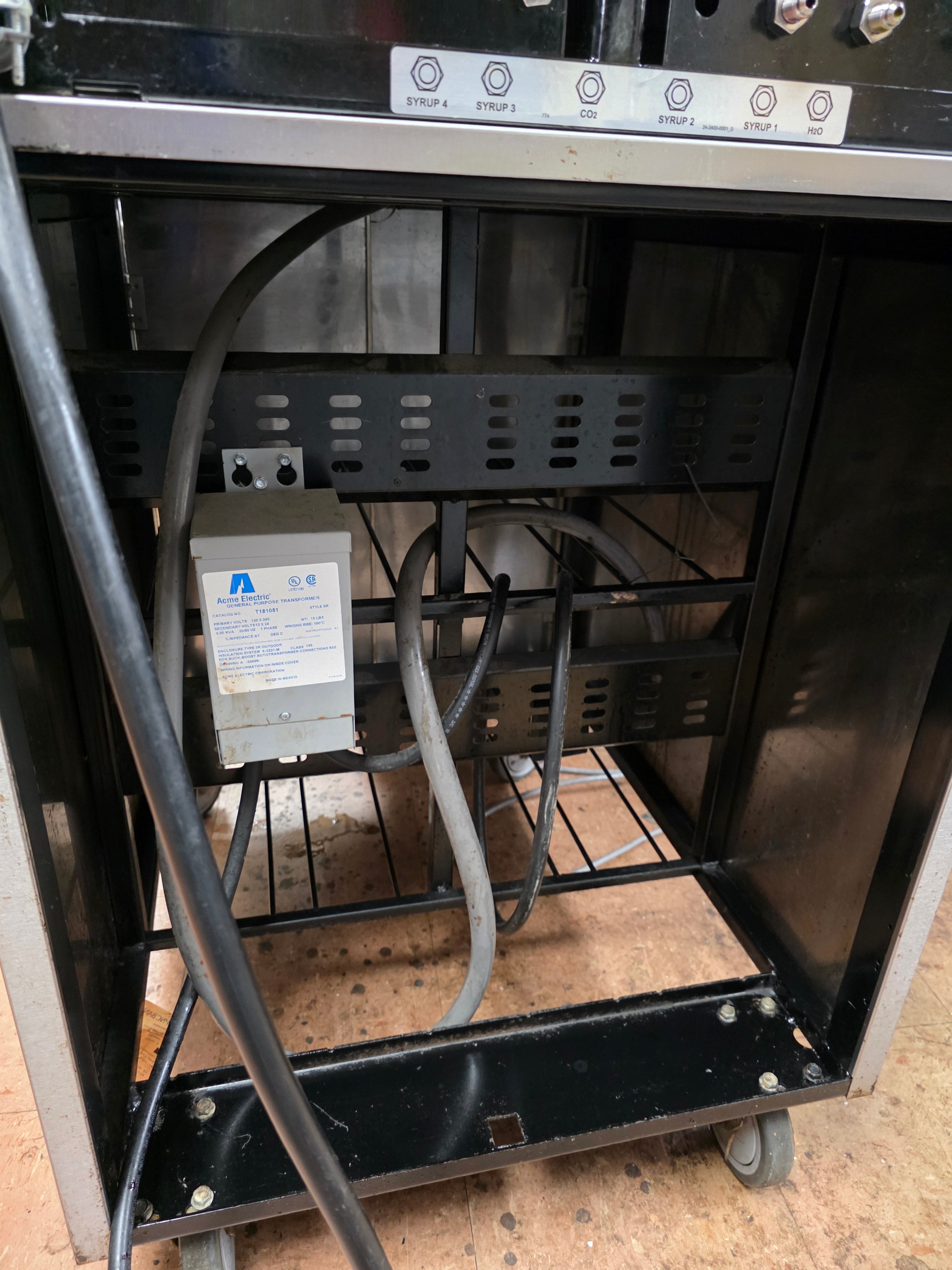 Used 26" FBD 774 Four Barrel Frozen Carbonated Beverage Dispenser 230V As Is