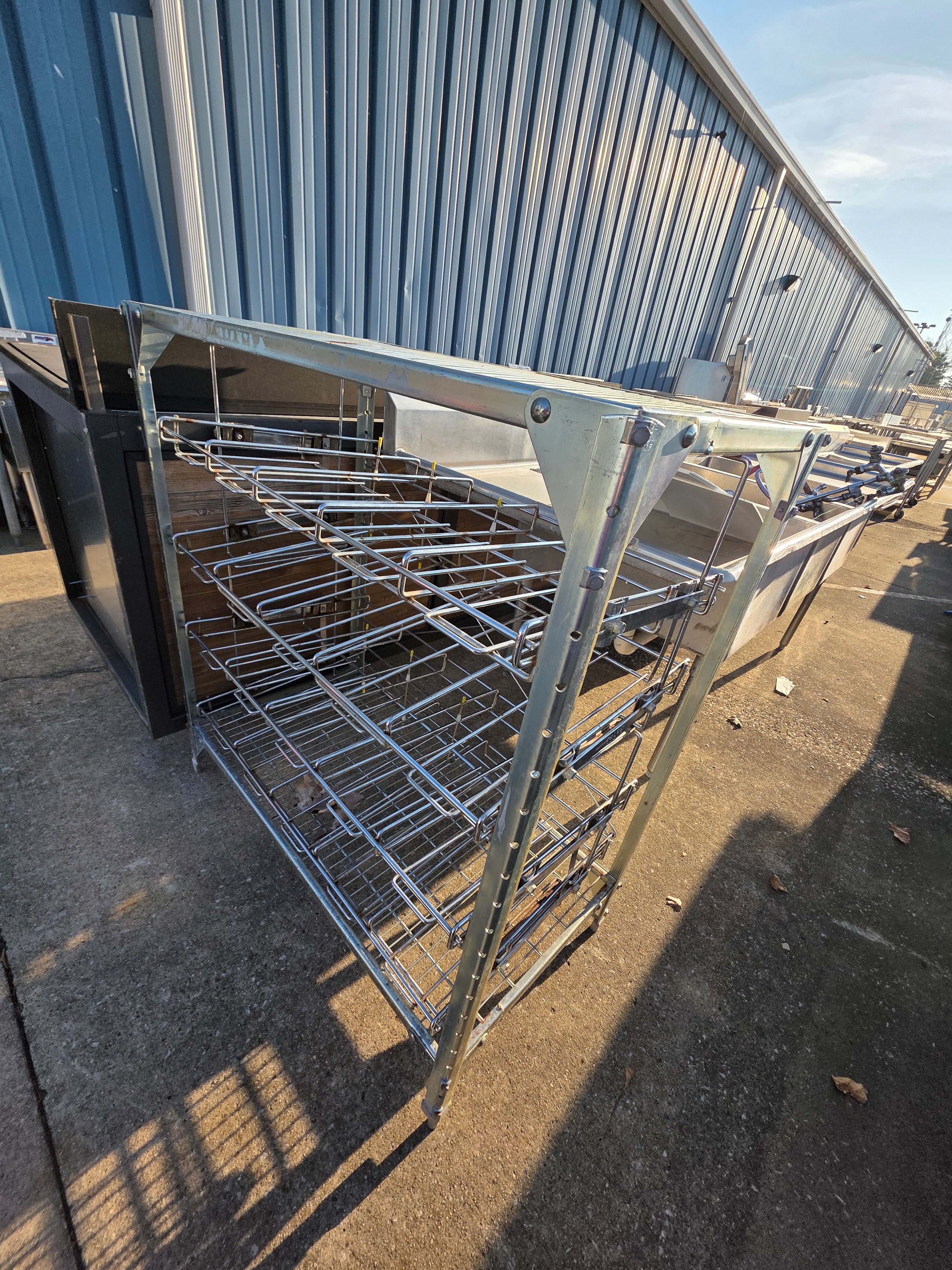 Used 41" 4 Tier Commercial Can Rack - SS336
