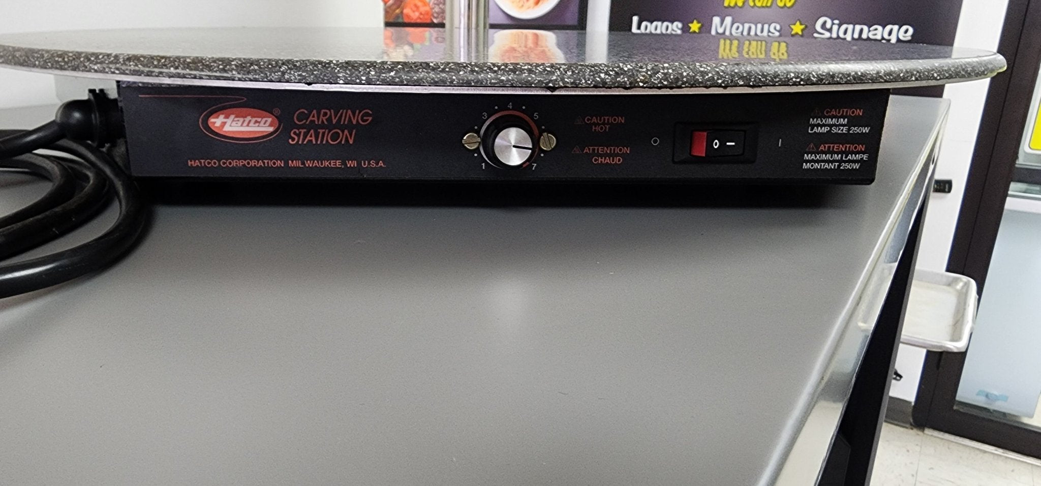 Used Hatco DCSB400 - R24 - 1 Food Carving Station Warmer w/Heat Lamp - 120V - Falcon Restaurant Supply - 3