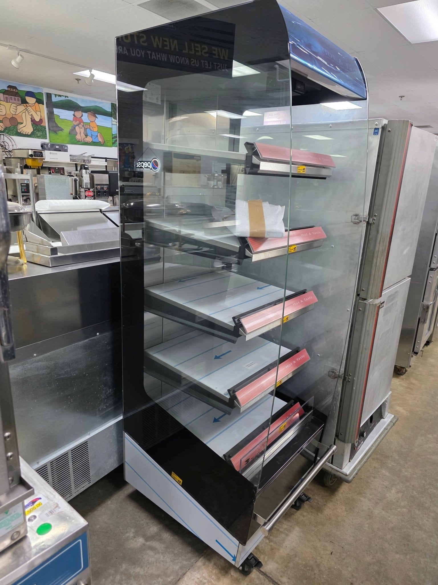 New Fri - Jado MD24 - 5 Heated 5 Shelf Grab N Go Self Service Merchandiser 208V - Falcon Restaurant Supply - 3