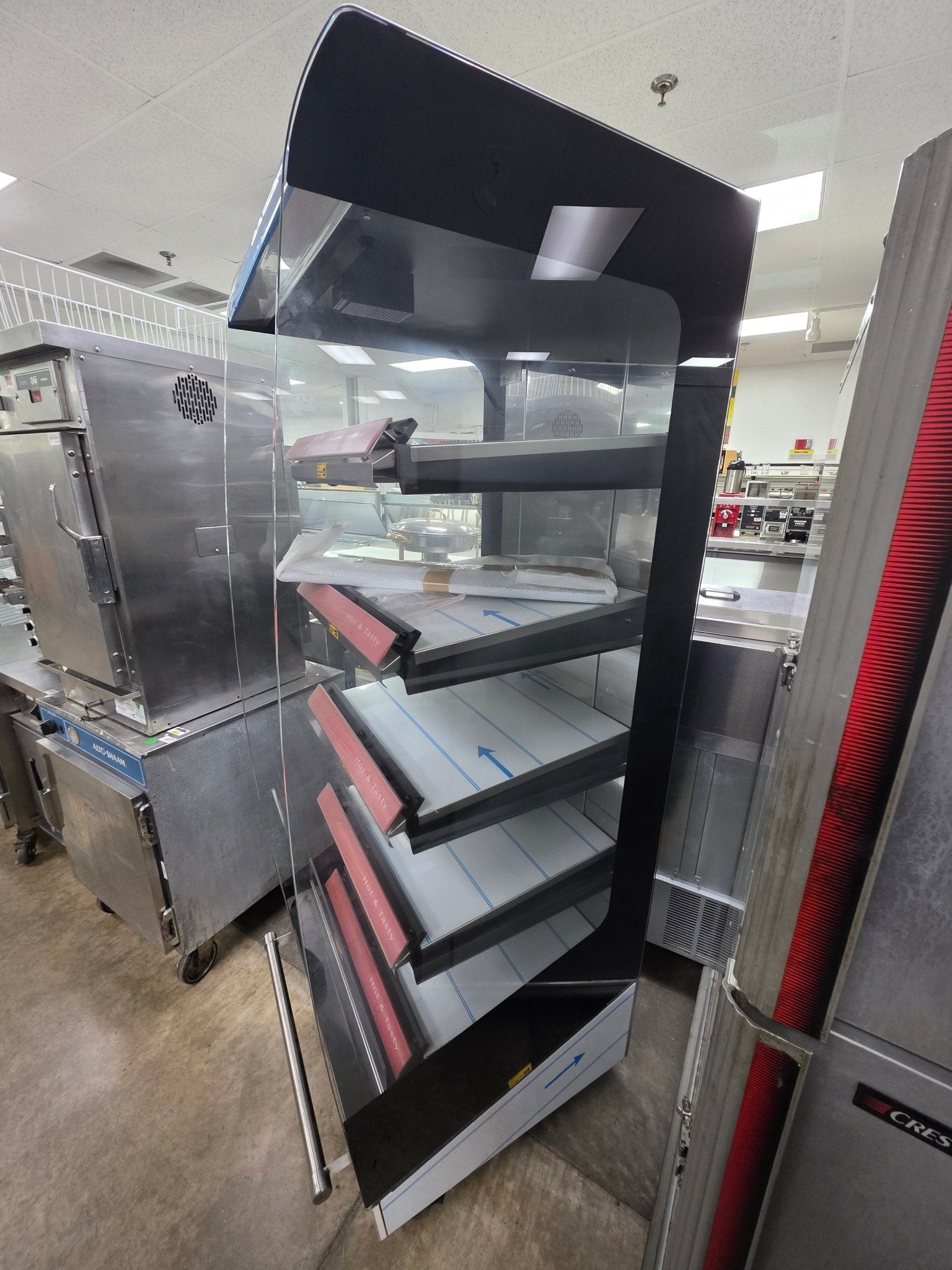 New Fri - Jado MD24 - 5 Heated 5 Shelf Grab N Go Self Service Merchandiser 208V - Falcon Restaurant Supply - 5