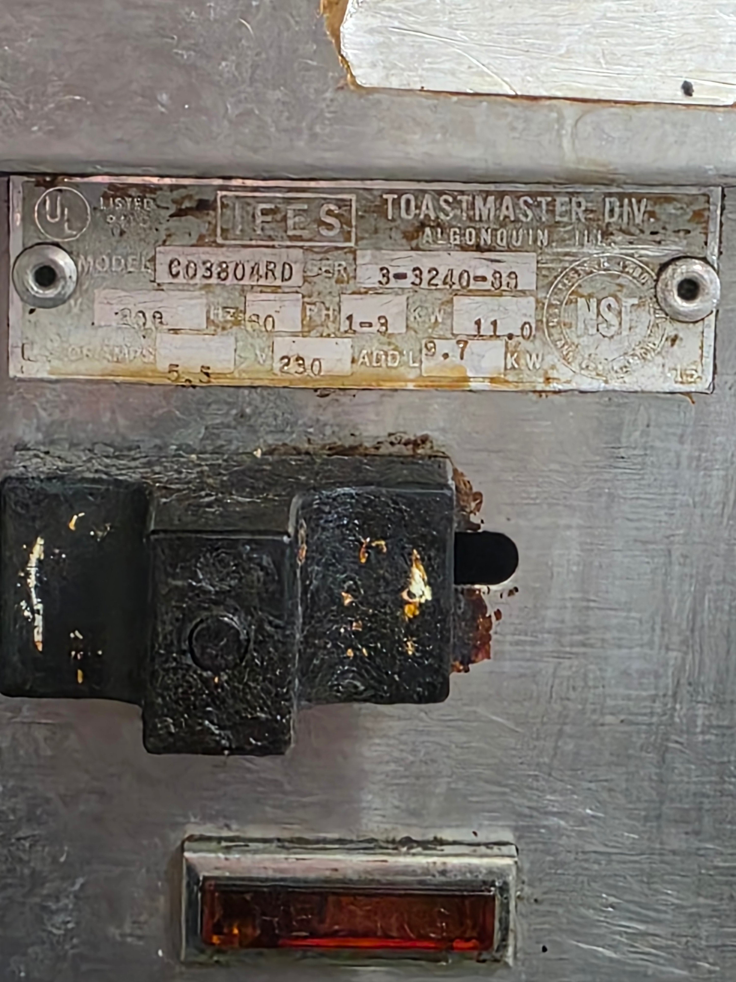 Used Toastmaster Electric Convection Oven 208V 3PH AS IS - CON