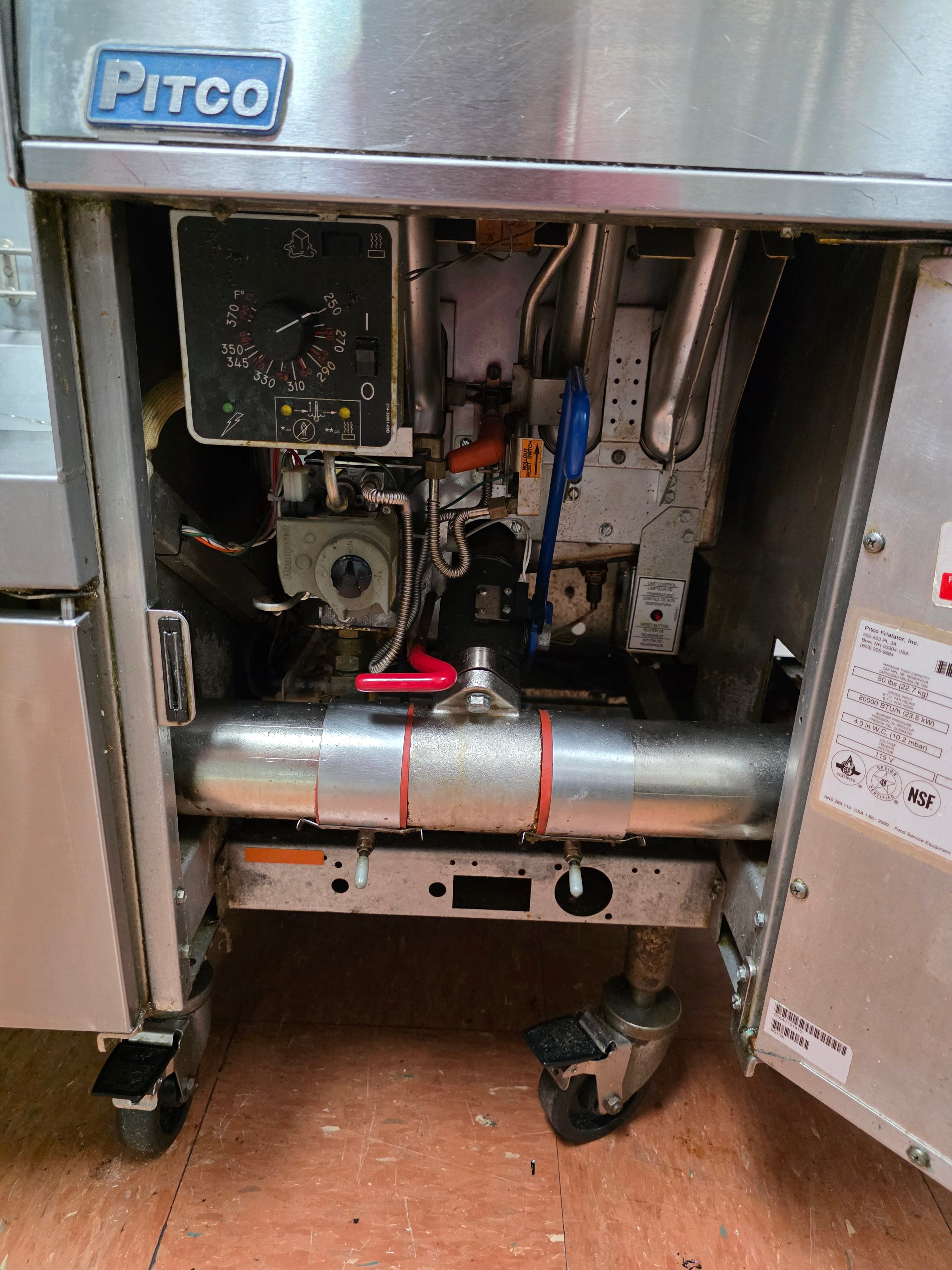 Used 2016 Pitco SGH50-4 Natural Gas Frying Station with Basket Hanger - FG5
